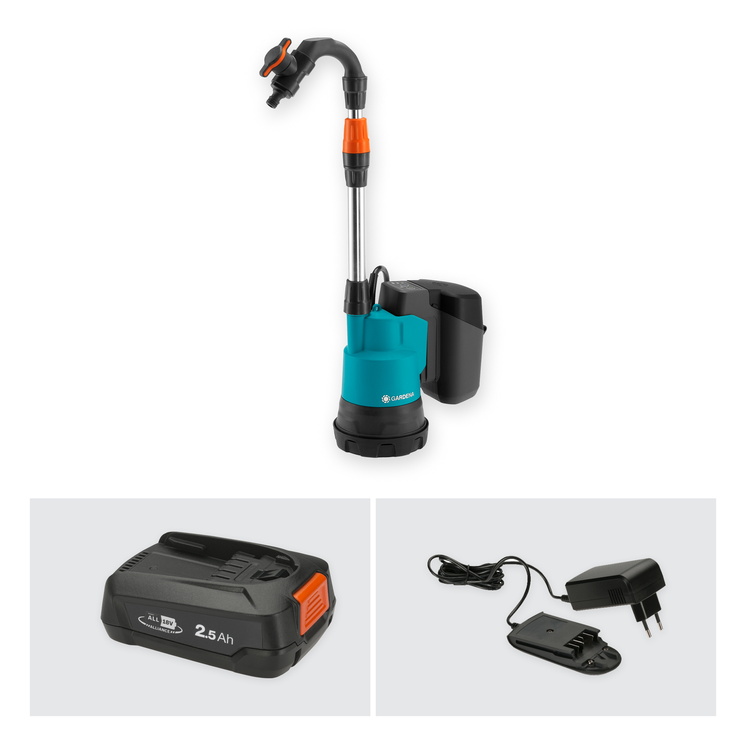 Akumuliatorinis lietaus vandens siurblys 2000/2 18V P4A