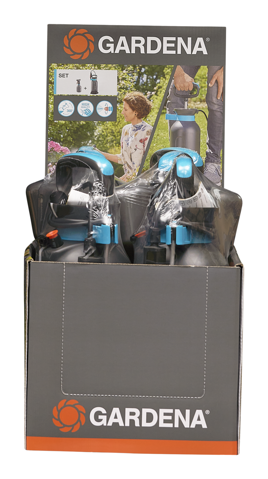 Pressure Sprayer 5 l Comfort + Pump Sprayer 0.75 l Display