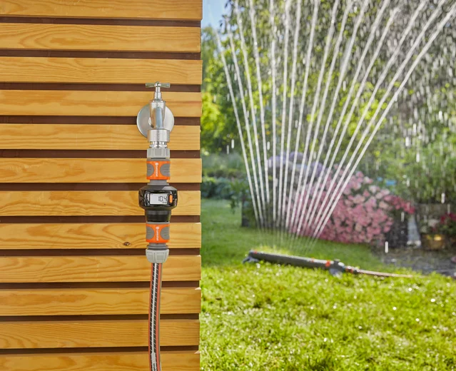 GARDENA AquaCount 水流量計展示