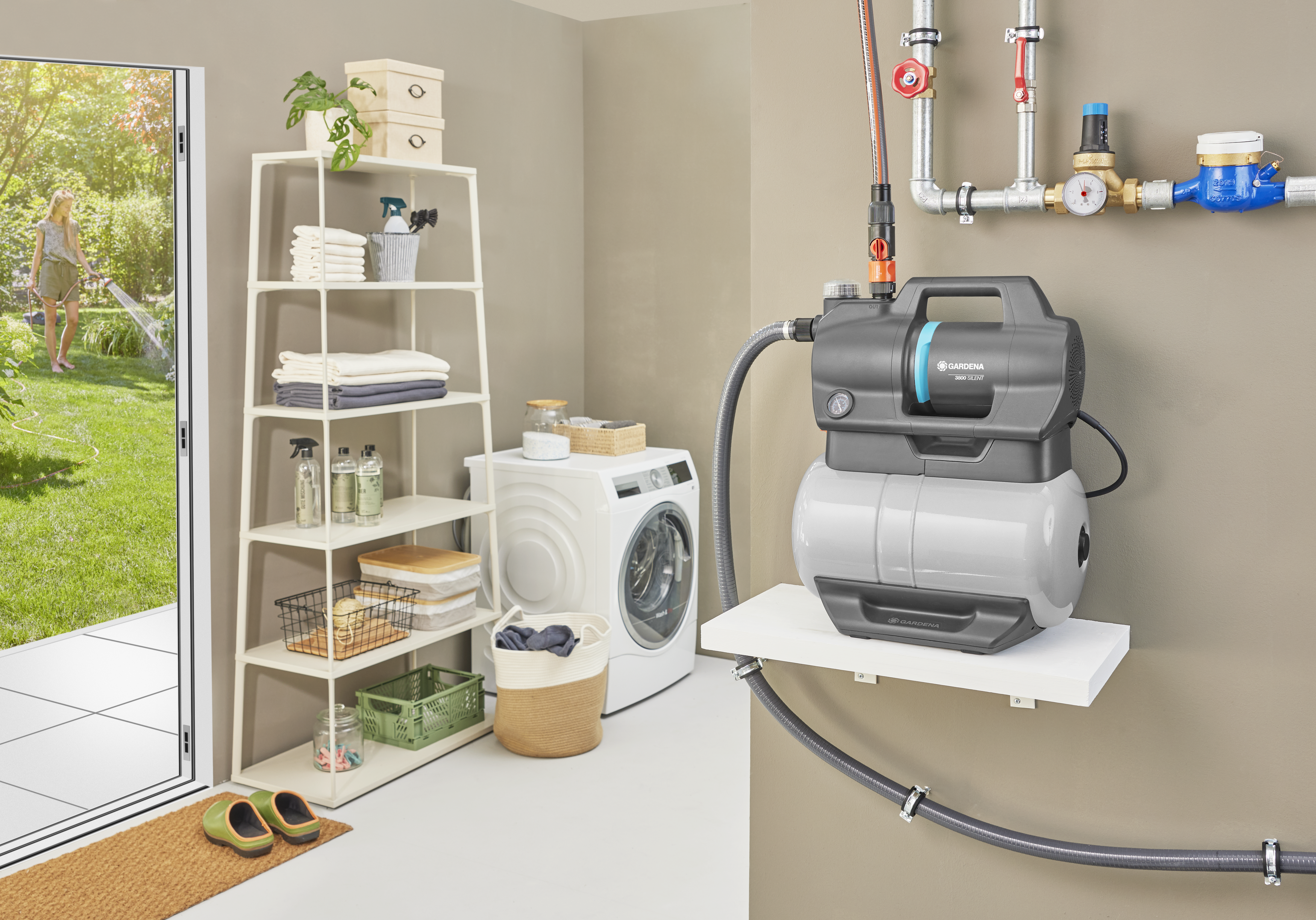 &Pi;&iota;&epsilon;&sigma;&tau;&iota;&kappa;ό &Sigma;&upsilon;&gamma;&kappa;&rho;ό&tau;&eta;&mu;&alpha; Gardena Silent 3800 &mu;&epsilon; &Beta;&alpha;&rho;&epsilon;&lambda;ά&kappa;&iota;