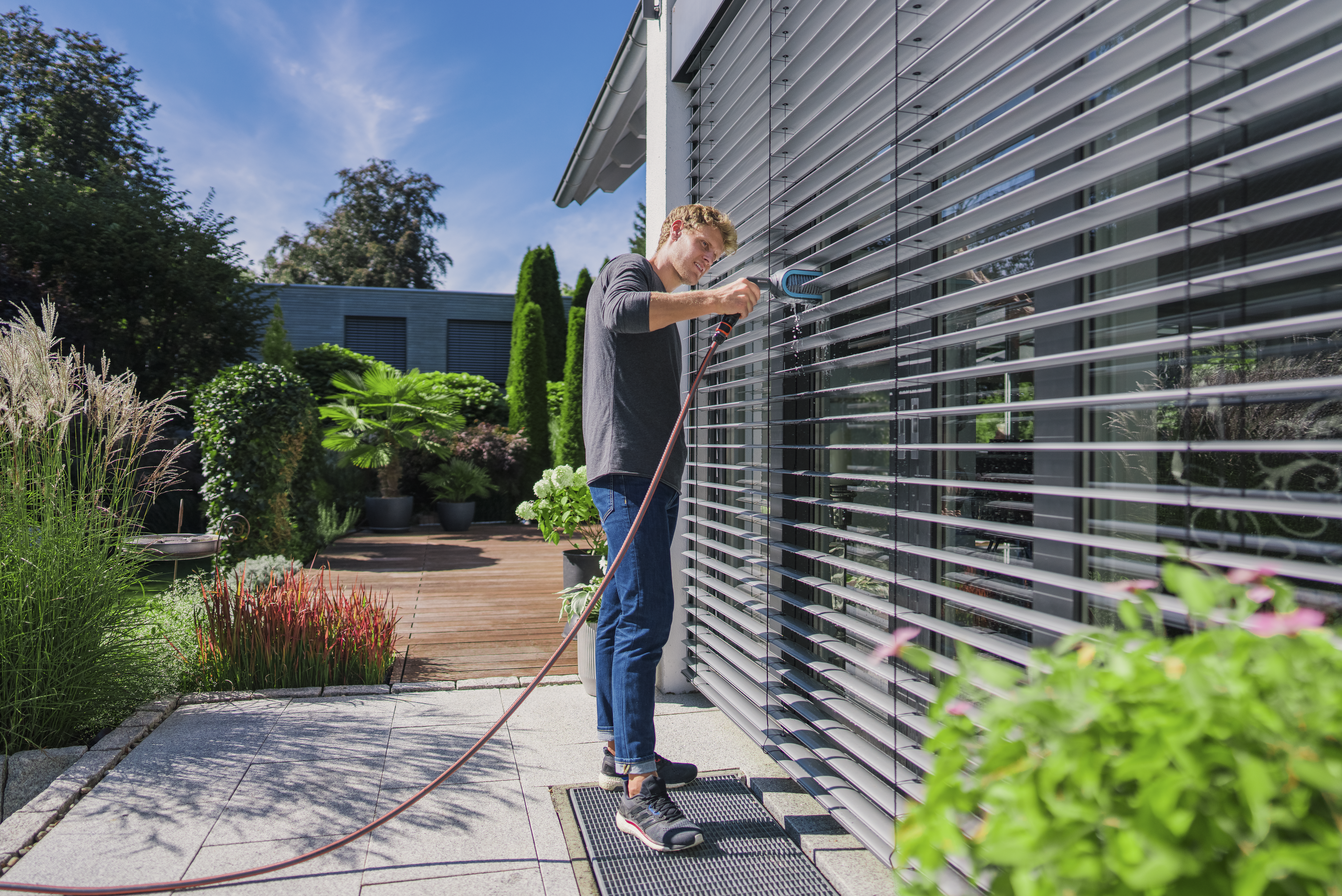 Brosse de lavage pour store, nettoyage des lamelles