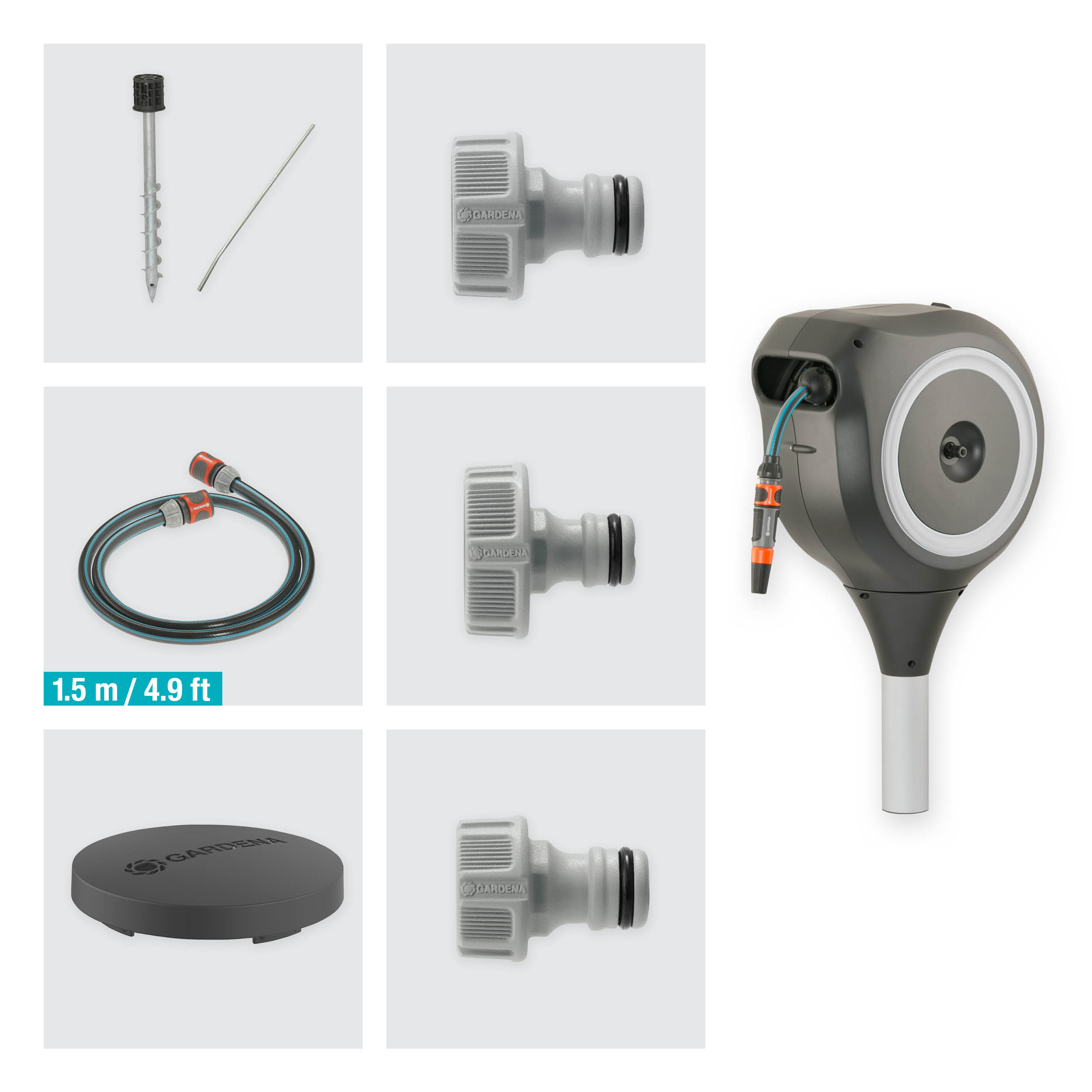 Садова котушка для шланга RollUp M