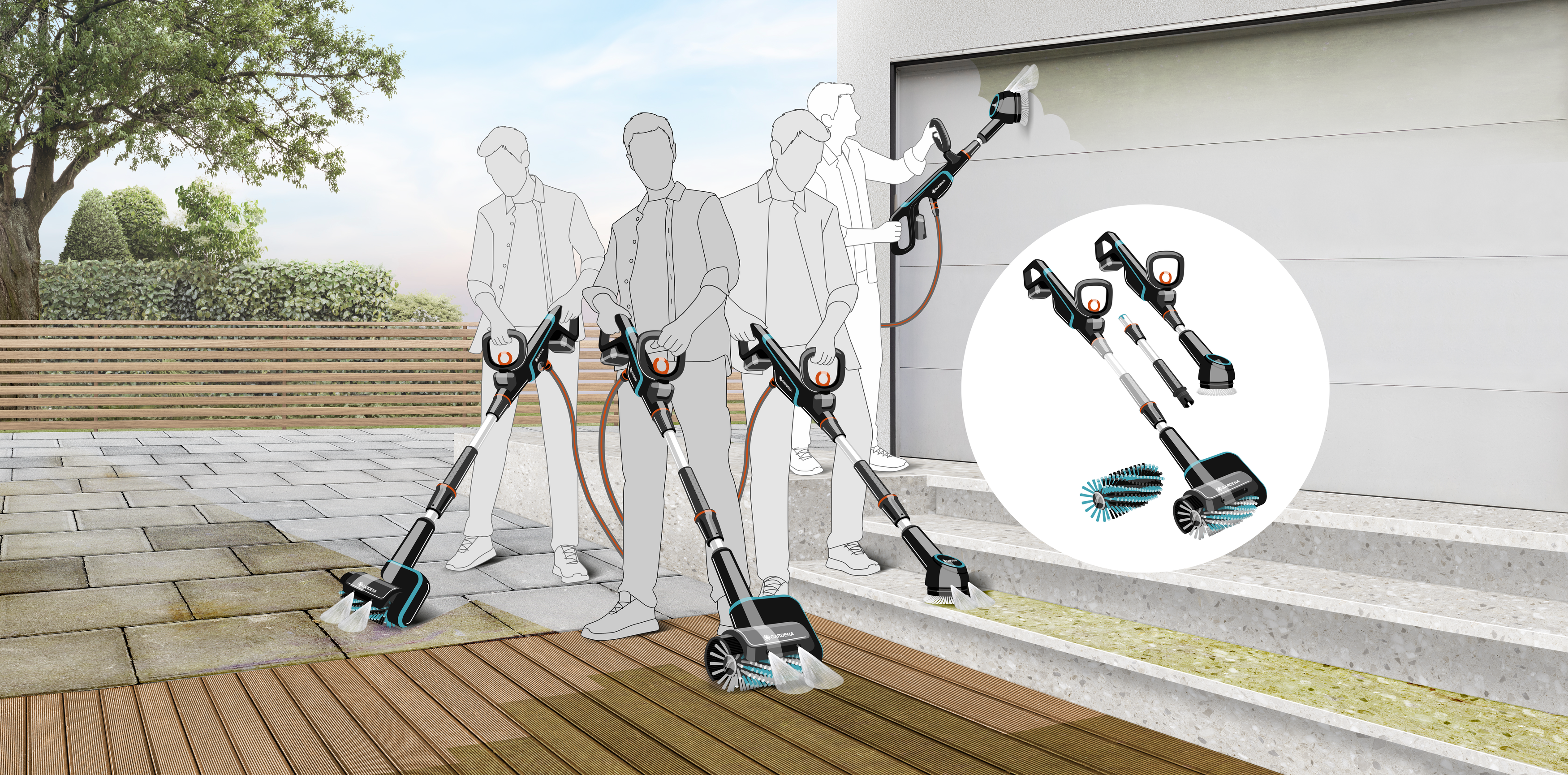 Akumulatora Multi Tīrītājs AquaBrush Compact solo