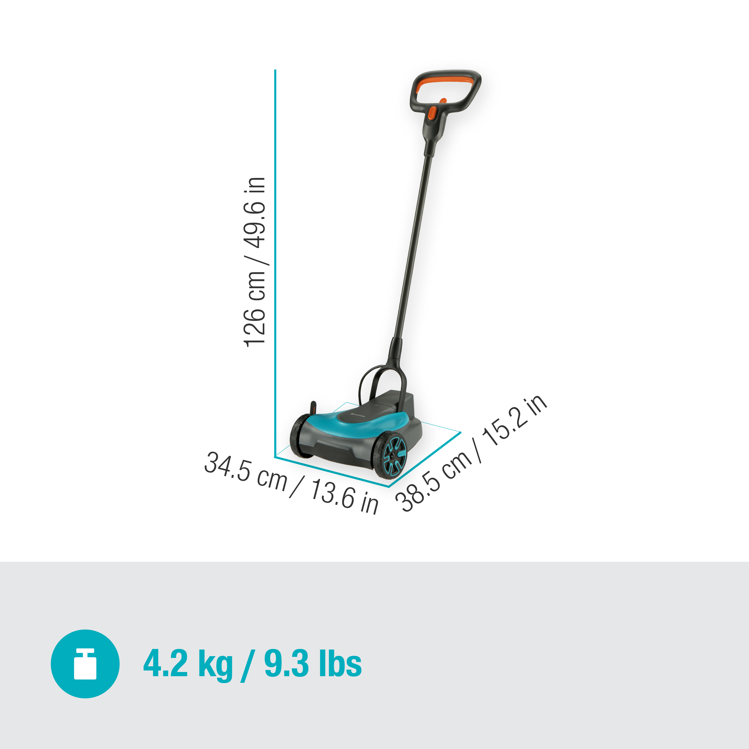 Akumul&aacute;torov&aacute; kosačka HandyMower 22/18V P4A - bez akumul&aacute;tora