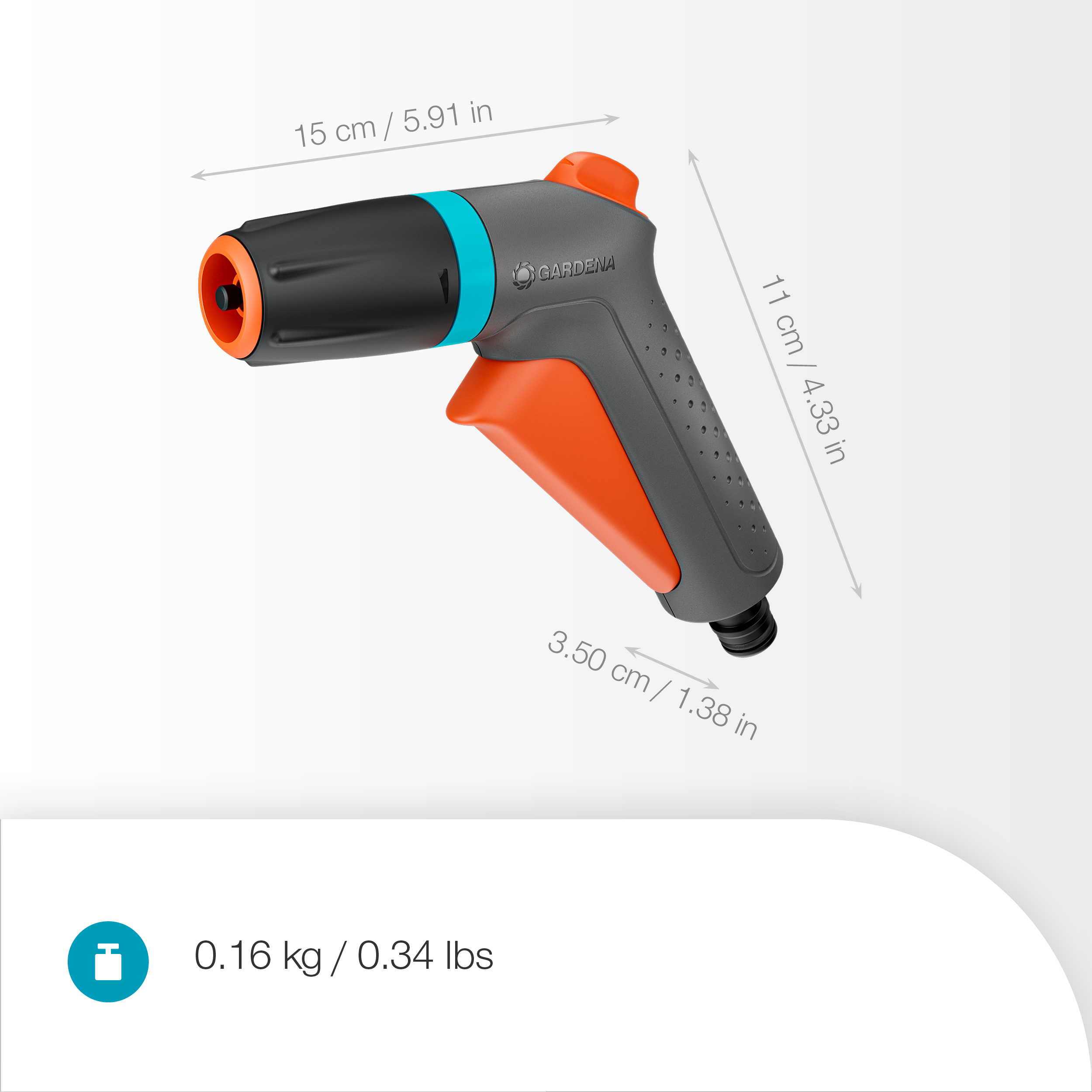 Startsett Classic Str&aring;lepistol Display, Munnstykker og dyser