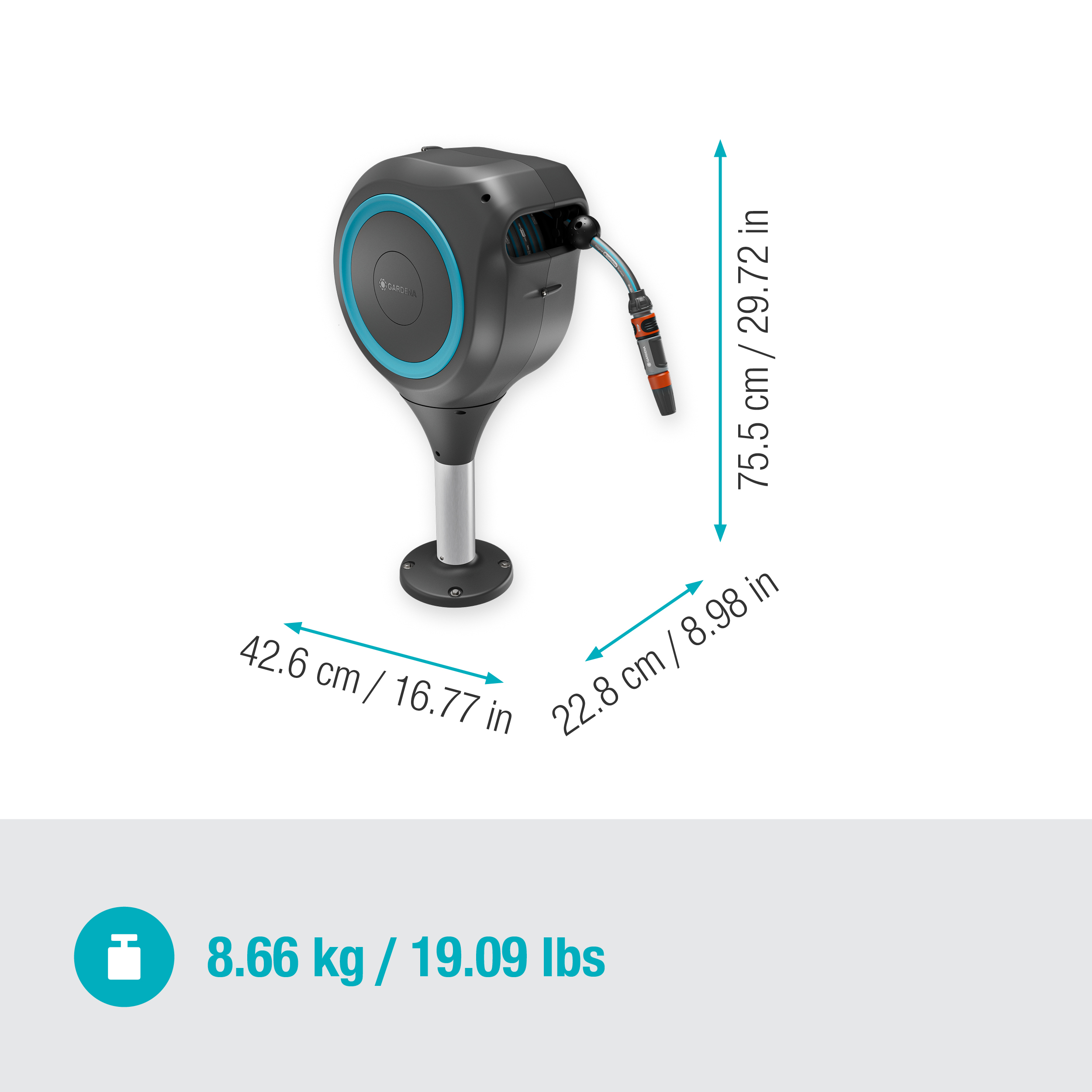 GARDENA RollUp M t&ouml;mlődoboz teraszra