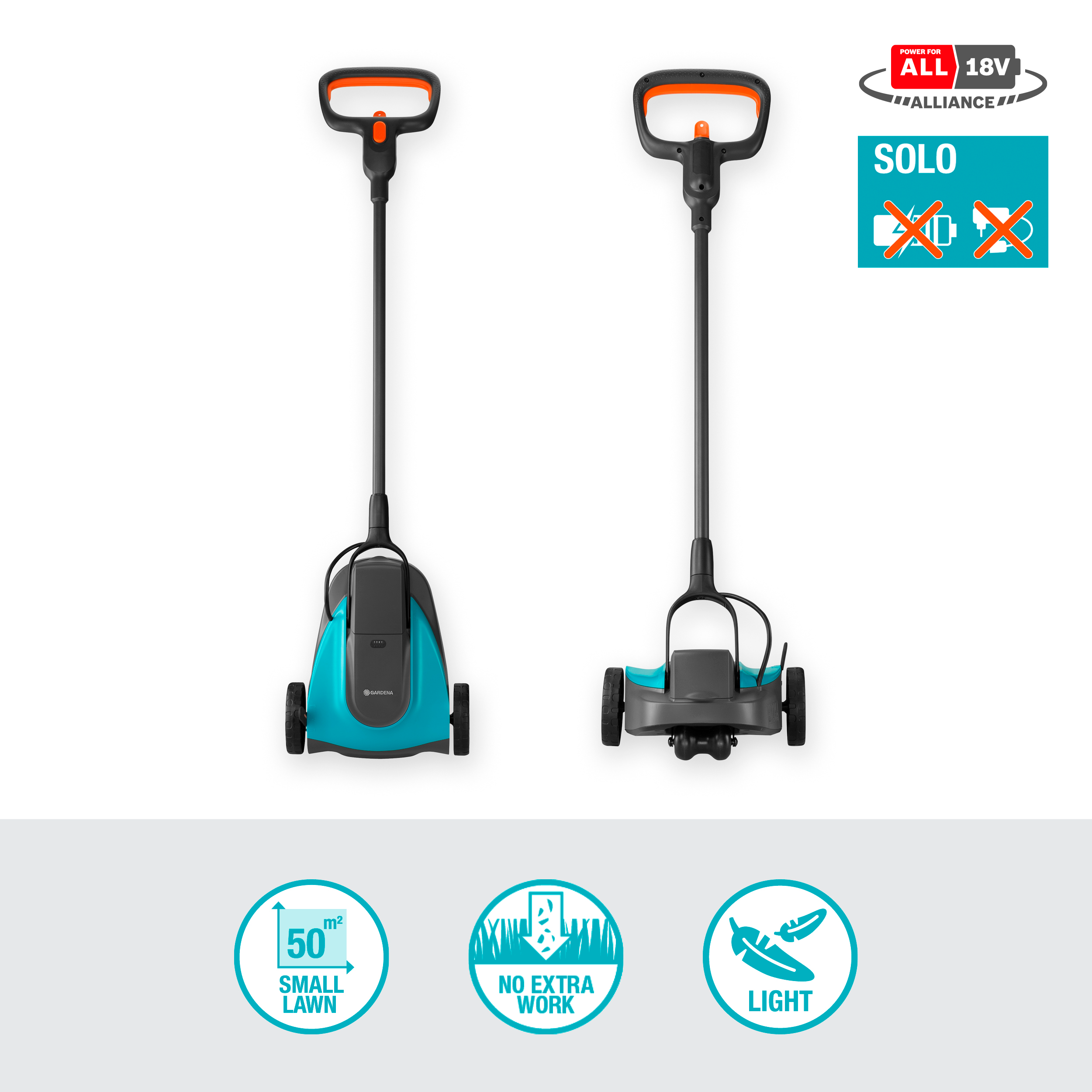 Akumul&aacute;torov&aacute; kosačka HandyMower 22/18V P4A - bez akumul&aacute;tora