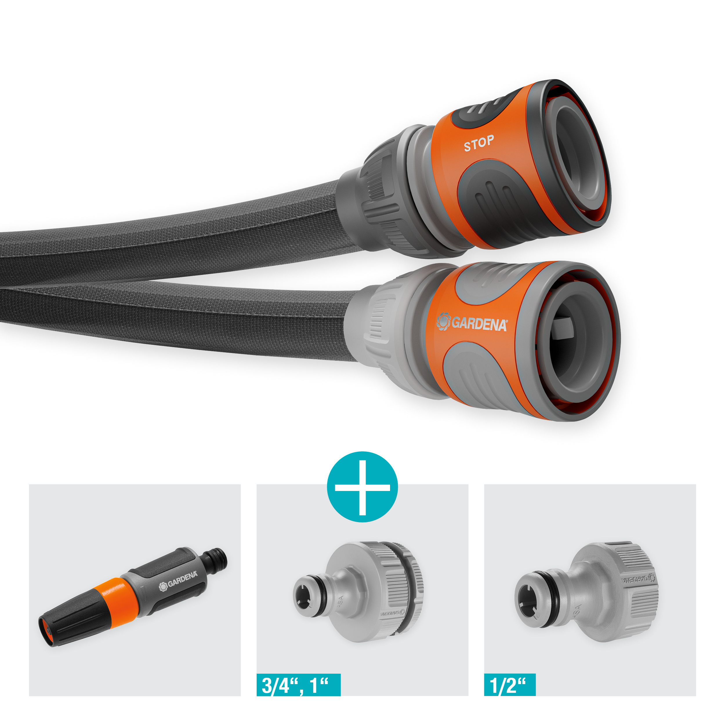 Textile Hose Liano&trade; Life 13 mm (1/2") 30 m Set with Nozzle