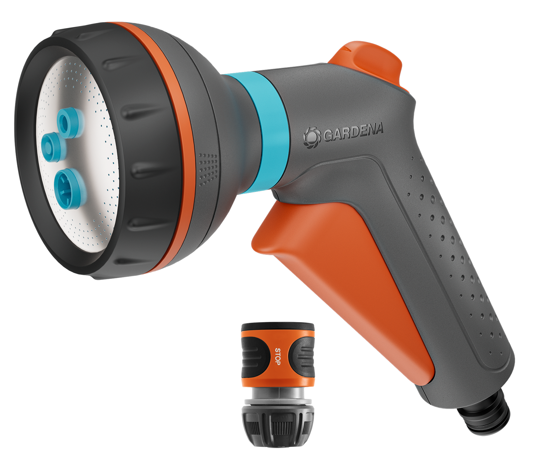 Pistolet d&rsquo;arrosage multi-applications Classic + raccord Aquastop, Pistolets d'arrosage