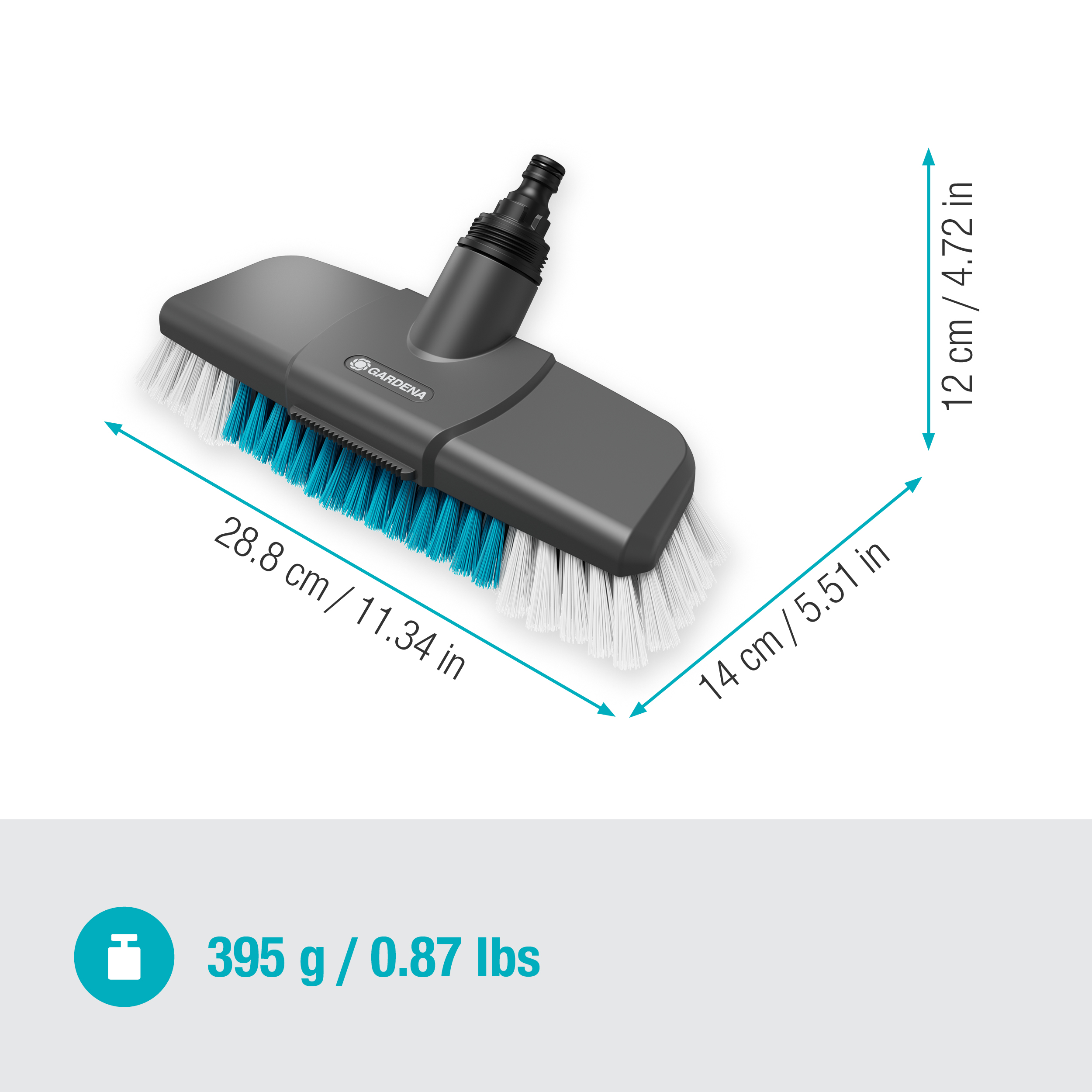 Cleansystem Handle Brush hard, wet cleaning of larger areas