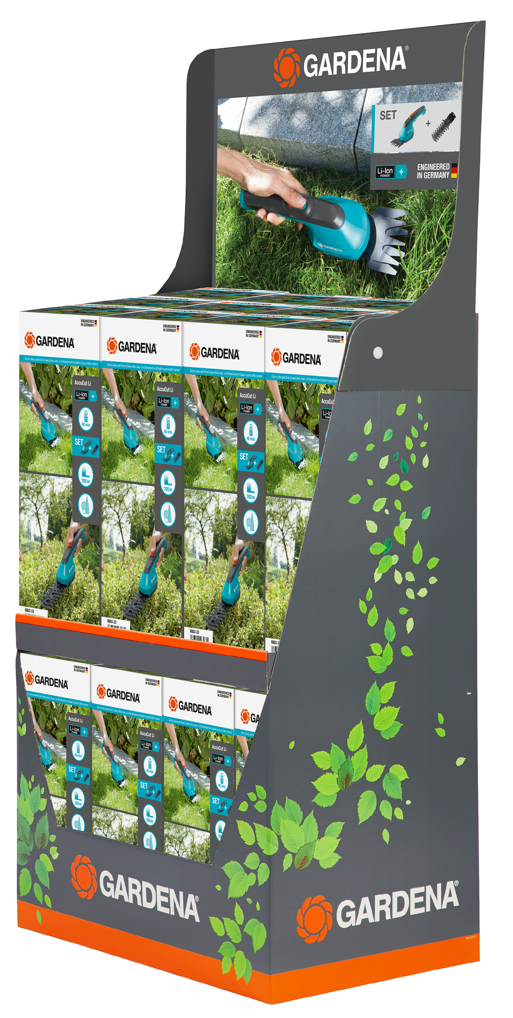 AccuCut Li Grass + Shrubbshear Display