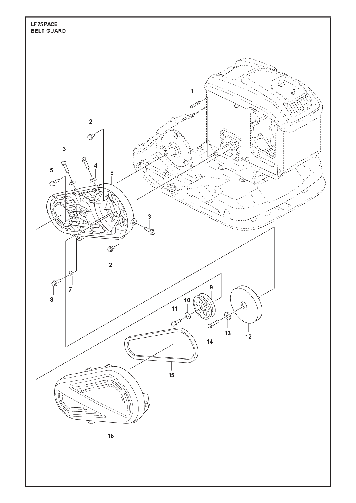 BELT GUARD diagram