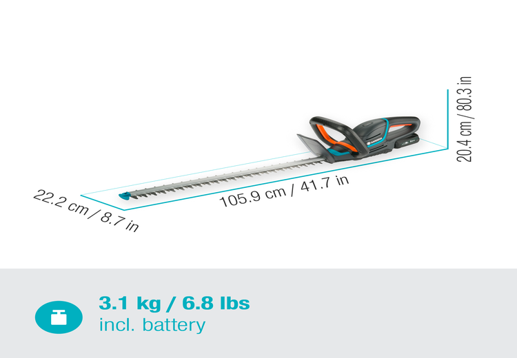 Battery Hedge Trimmer ComfortCut 60/18V P4A Ready-To-Use Set