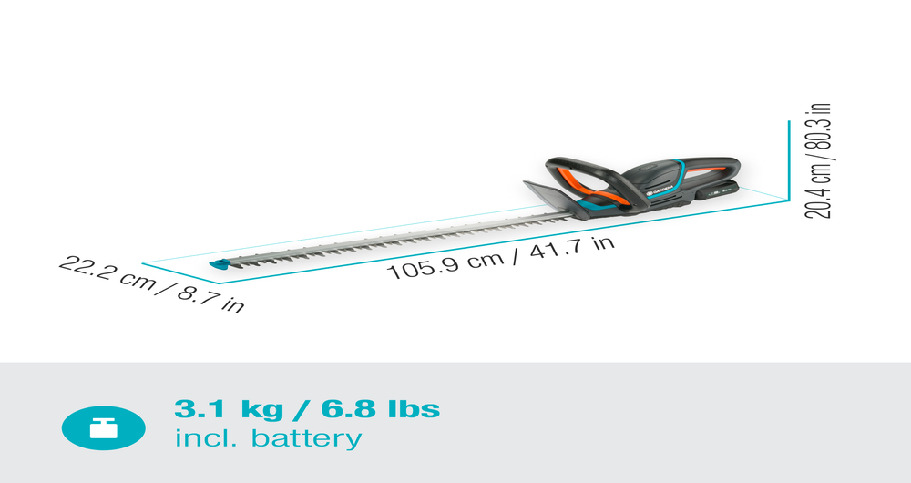 Battery Hedge Trimmer ComfortCut 60/18V P4A Ready-To-Use Set