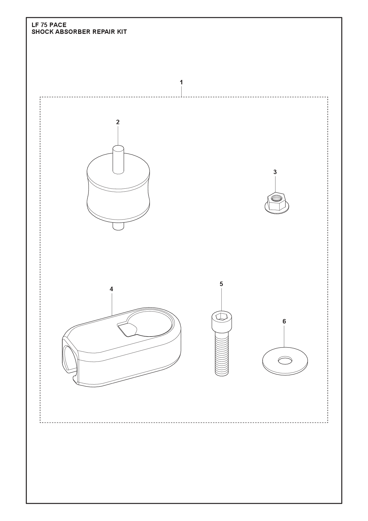 SHOCK ABSORBER REPAIR KIT diagram