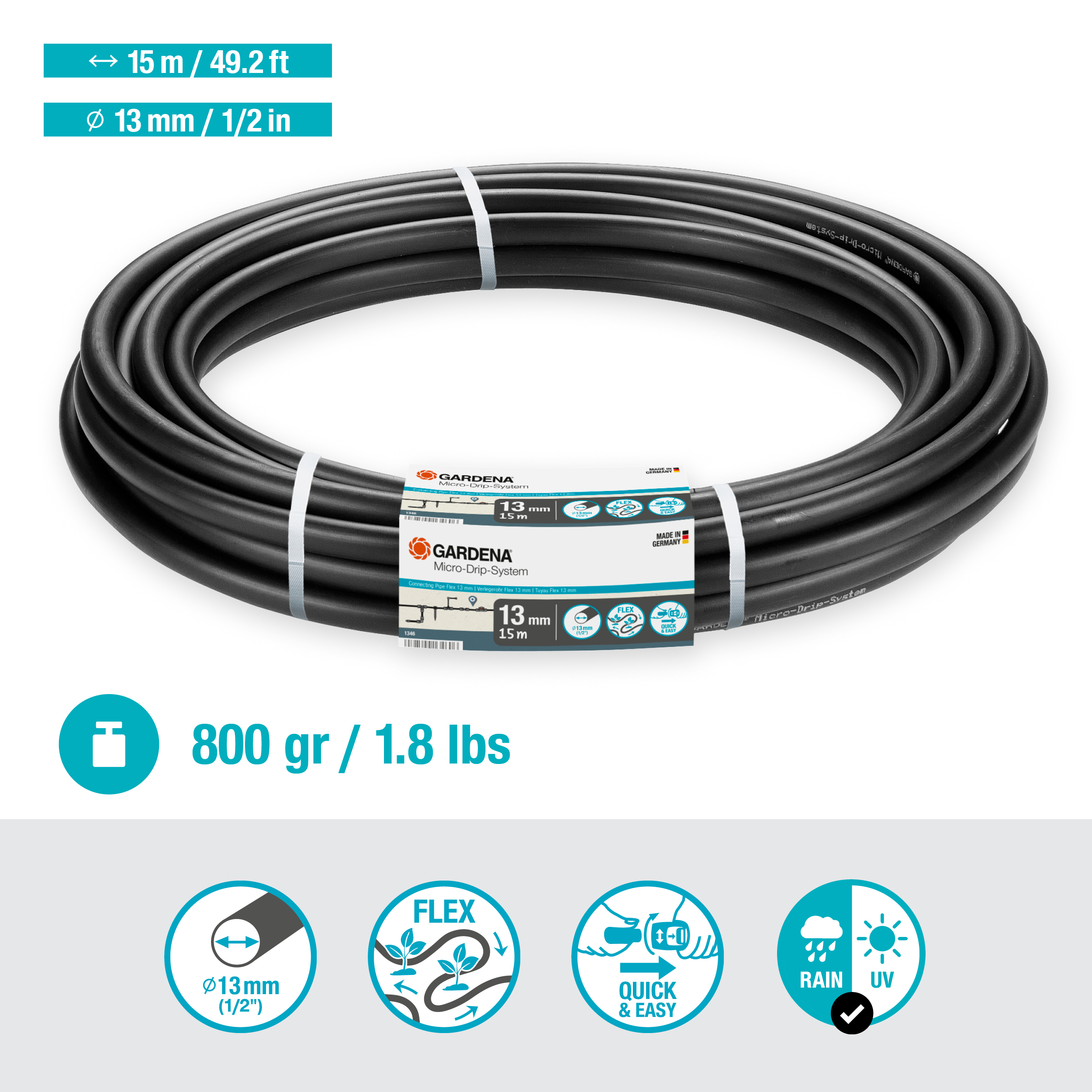 13 mm (1/2") sujungimo vamzdelis