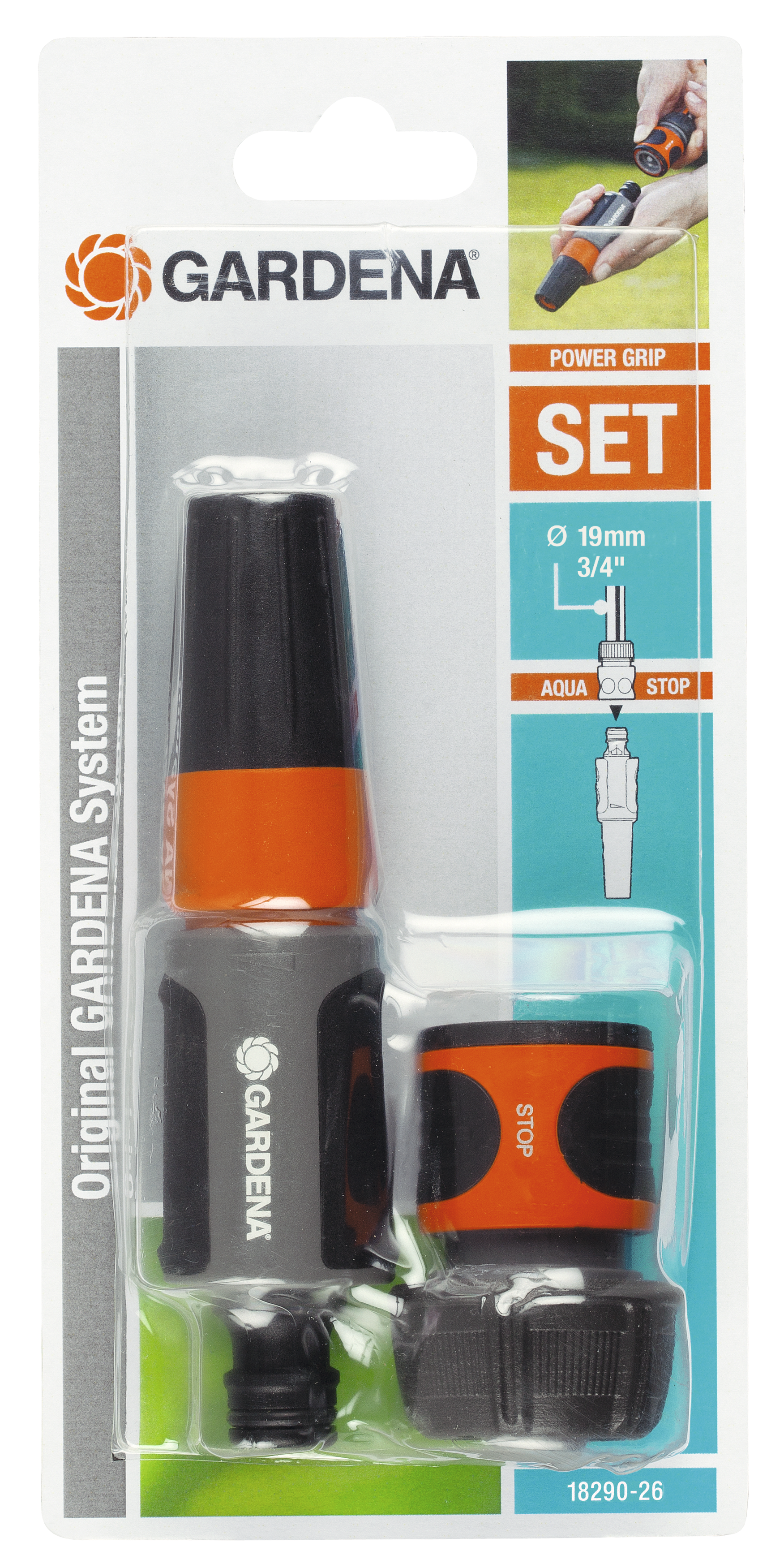 Set nebulizzatore tubi da 19 mm (3/4 pollici), set, irroratore per pulizia con acqua-stop