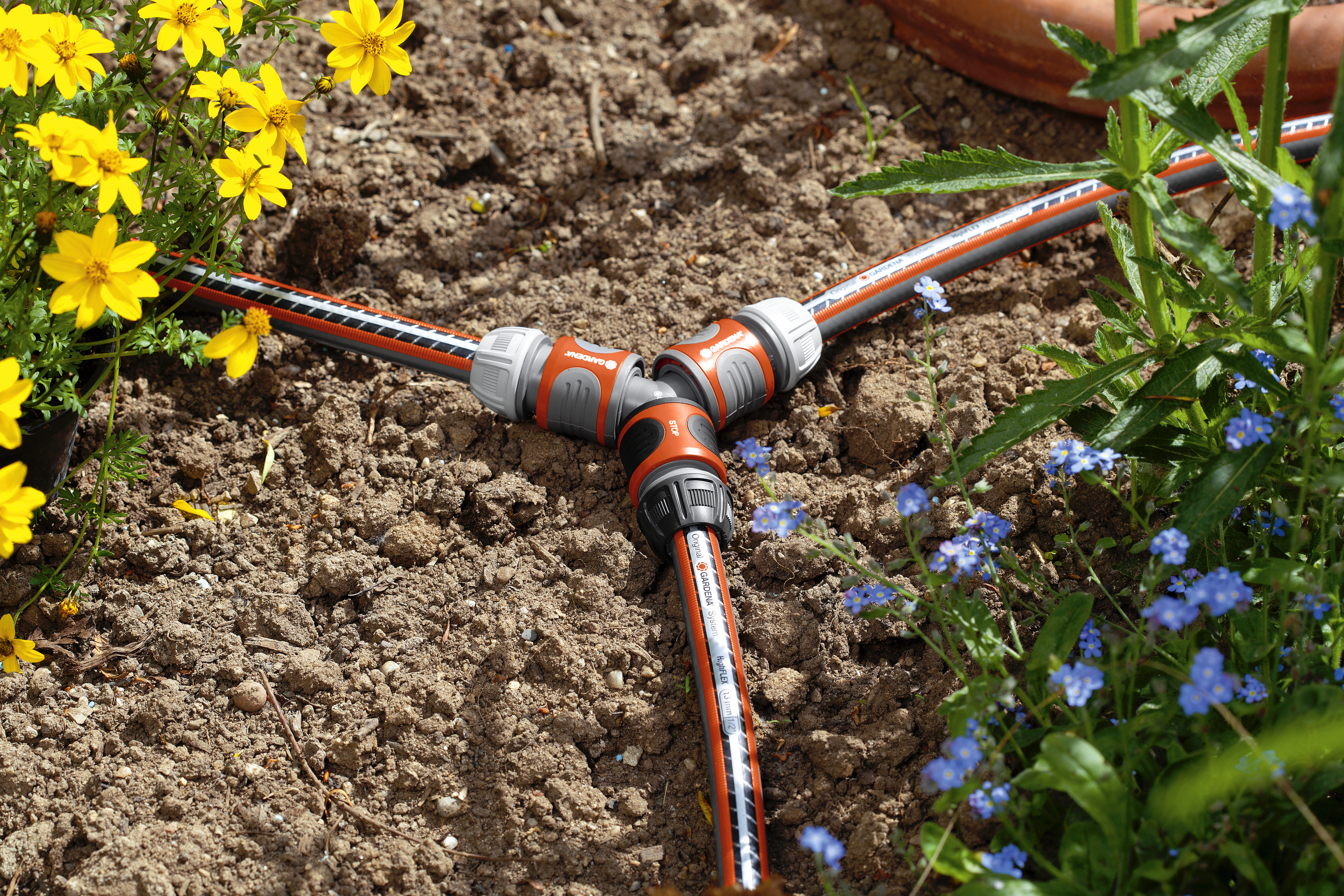 N&eacute;cessaire de d&eacute;rivation en Y pour arrosage 13 mm et 15 mm