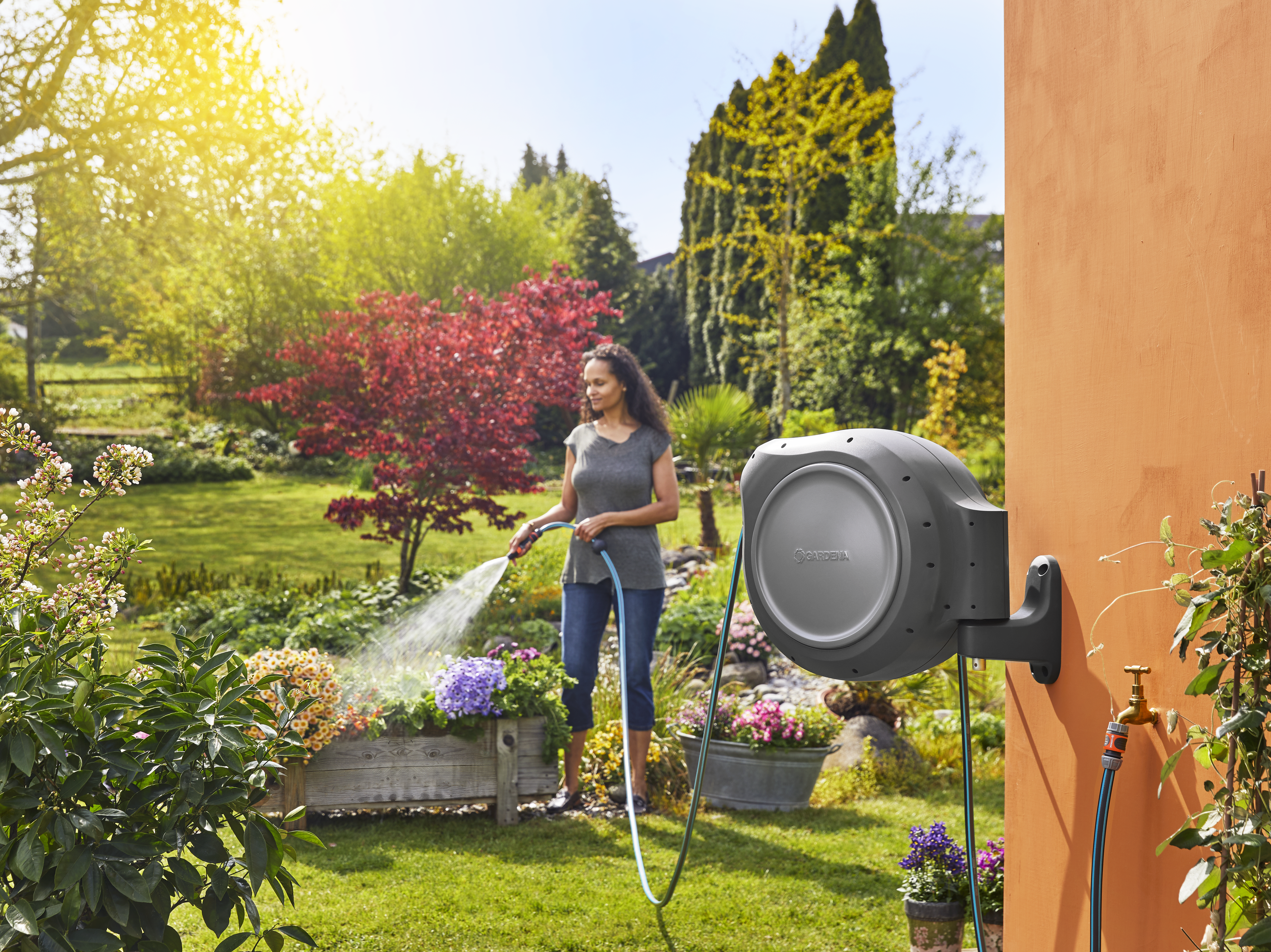 GARDENA Retractable Hose Reel RollUp 100ft.