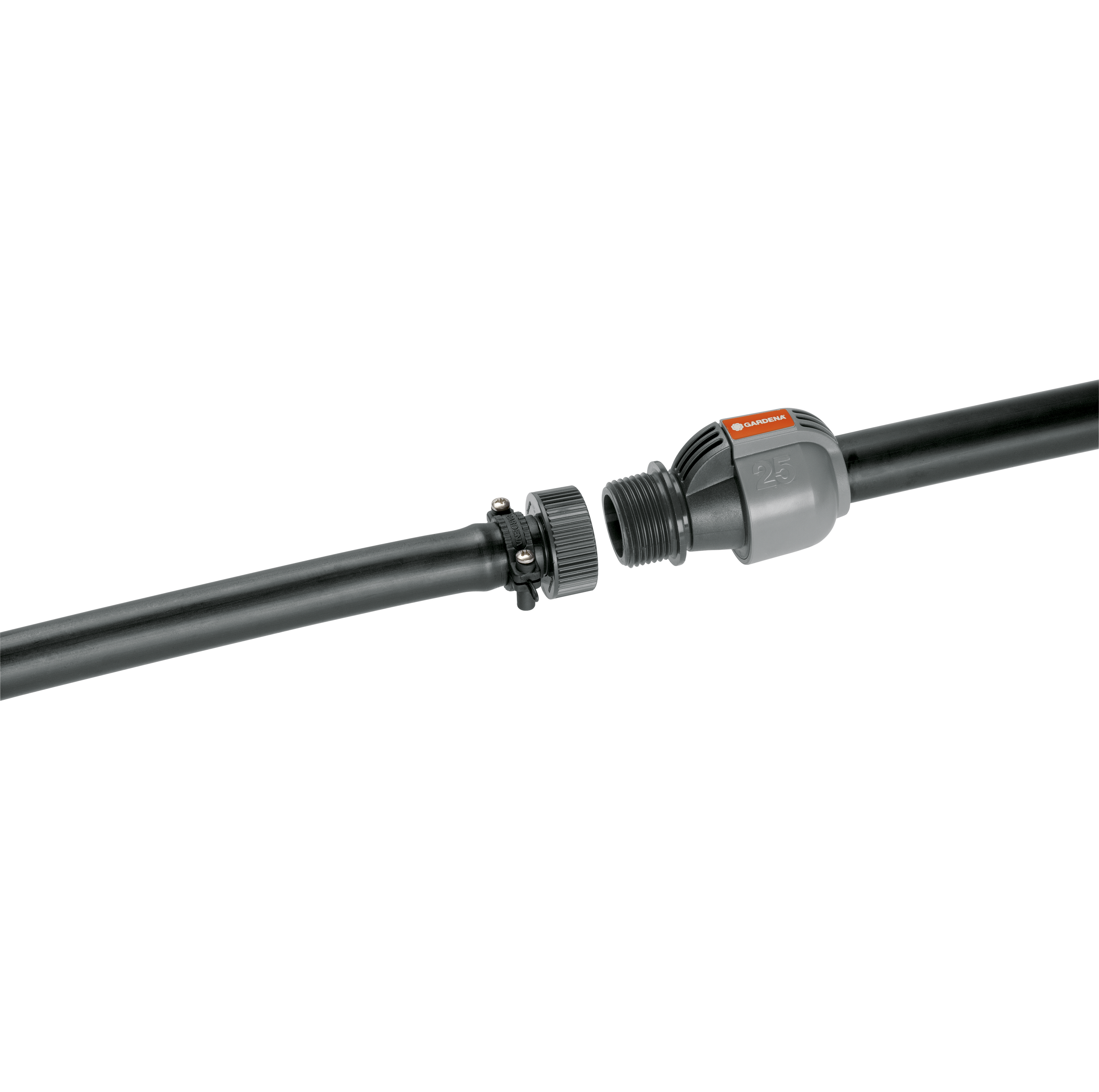 Př&iacute;pojka na kohoutek se svorkou