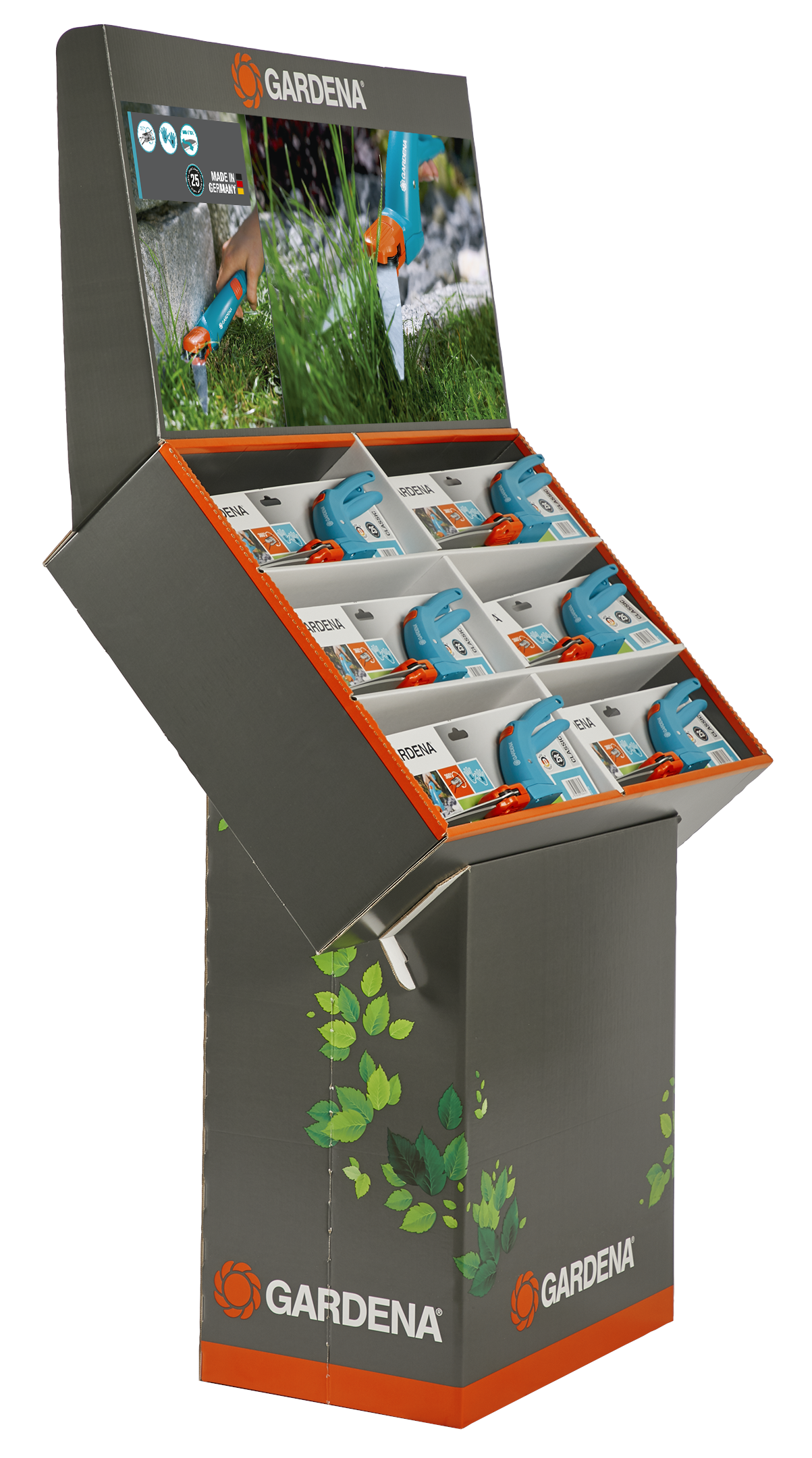 Classic Grass Shears swivelling Display