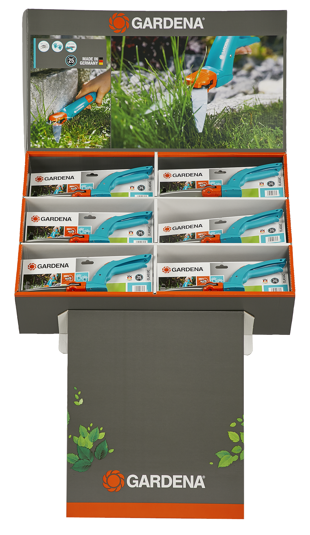 Classic Grass Shears swivelling Display