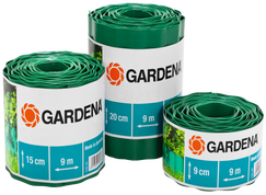 GARDENA Lawn Edging, 15 cm high, grass border, lawn trim, garden accessories