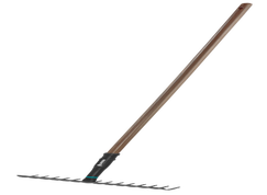 GARDENA NatureLine rake, robust lawn rake with 36 cm width and steel tines
