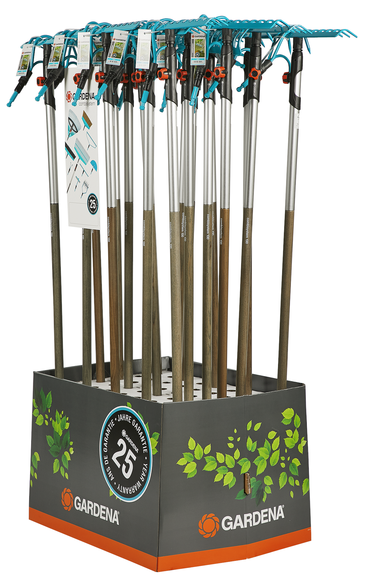 combisystem Rake, Grubber+ Handle Display