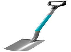 GARDENA ClassicLine spade, shovel for the garden, D-handle, with footrest, steel