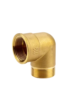 Messing-Winkel mit Innen- und Außengewinde mit 42 mm (G 1 1/4)-Gewinde