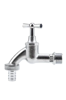 Thumbnail - "Wasserhahn mit Schlauchverschraubung mit 21 mm (G 1/2)-Gewinde für 13 mm (1/2"")-Schläuche"