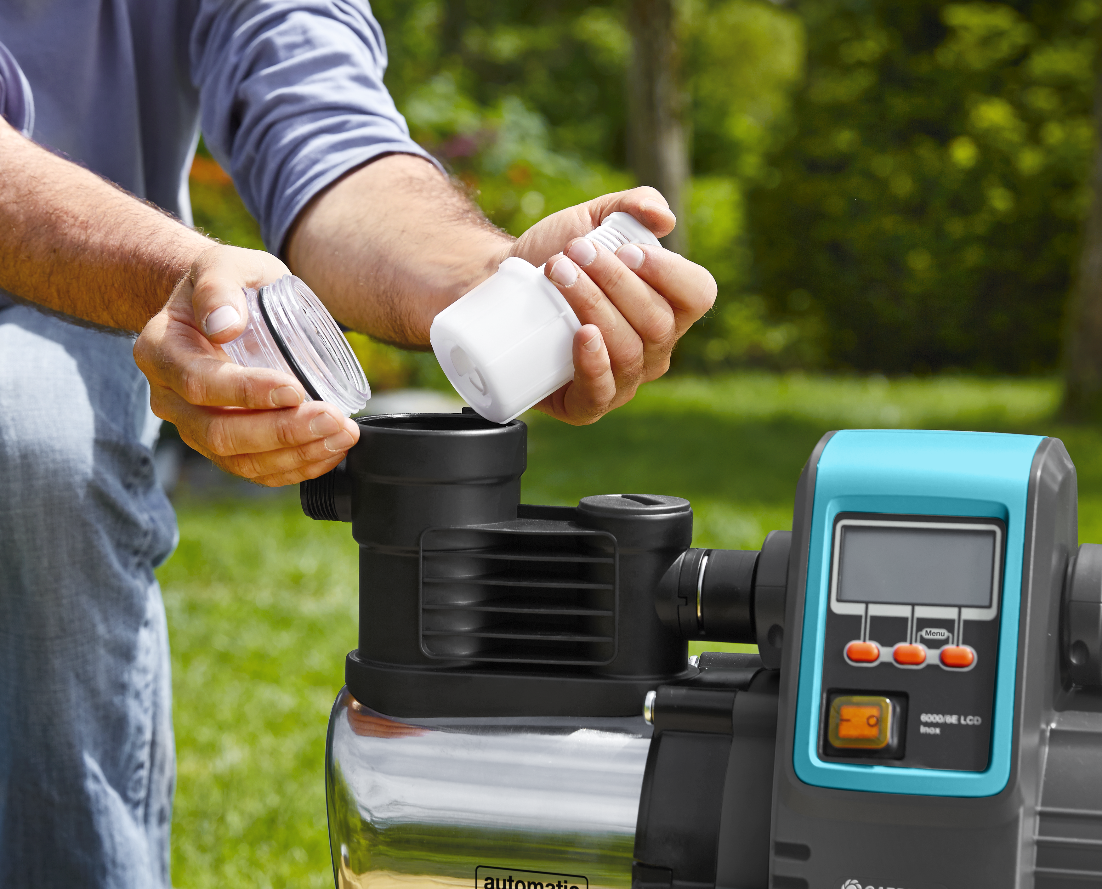 Pompe automatique maison &amp; jardin 6000/6E LCD Inox