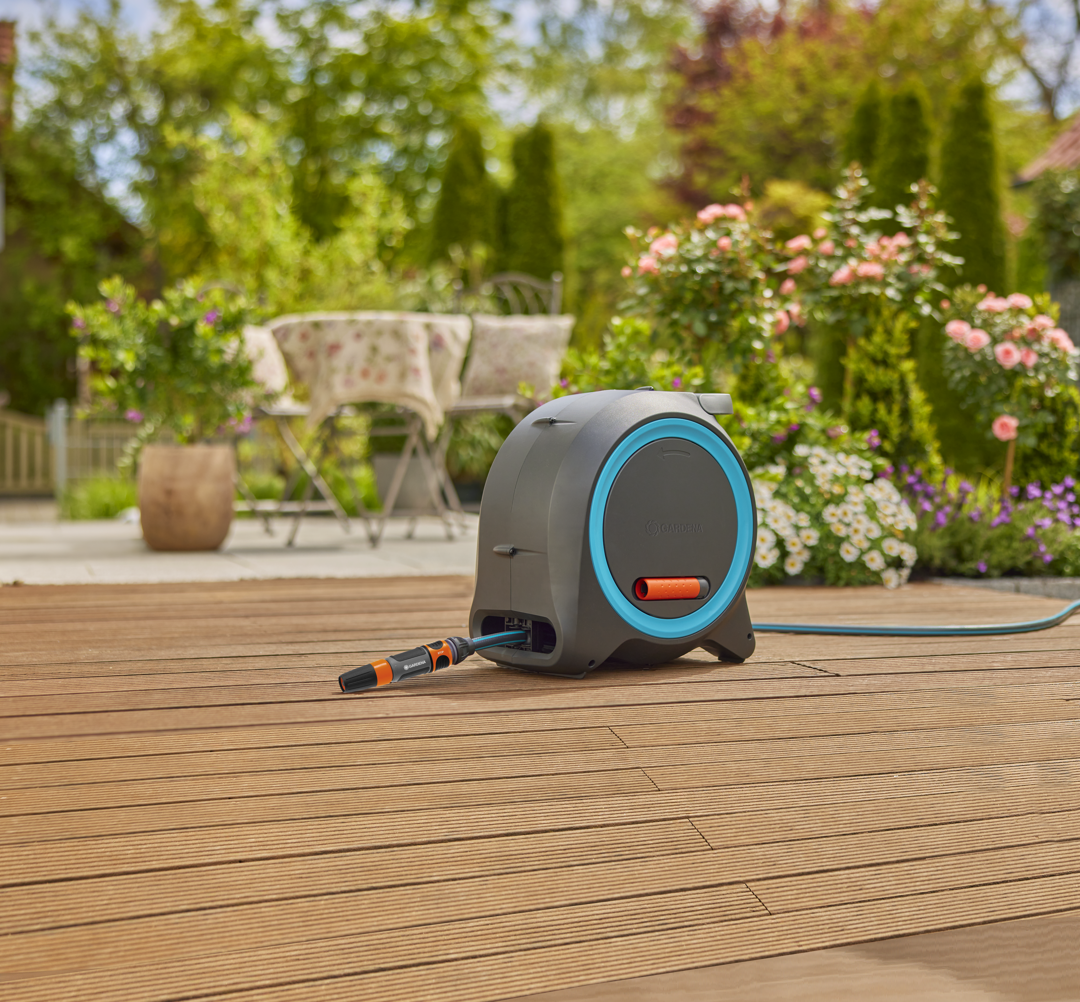 Dual Hose Box M, Hose Storage