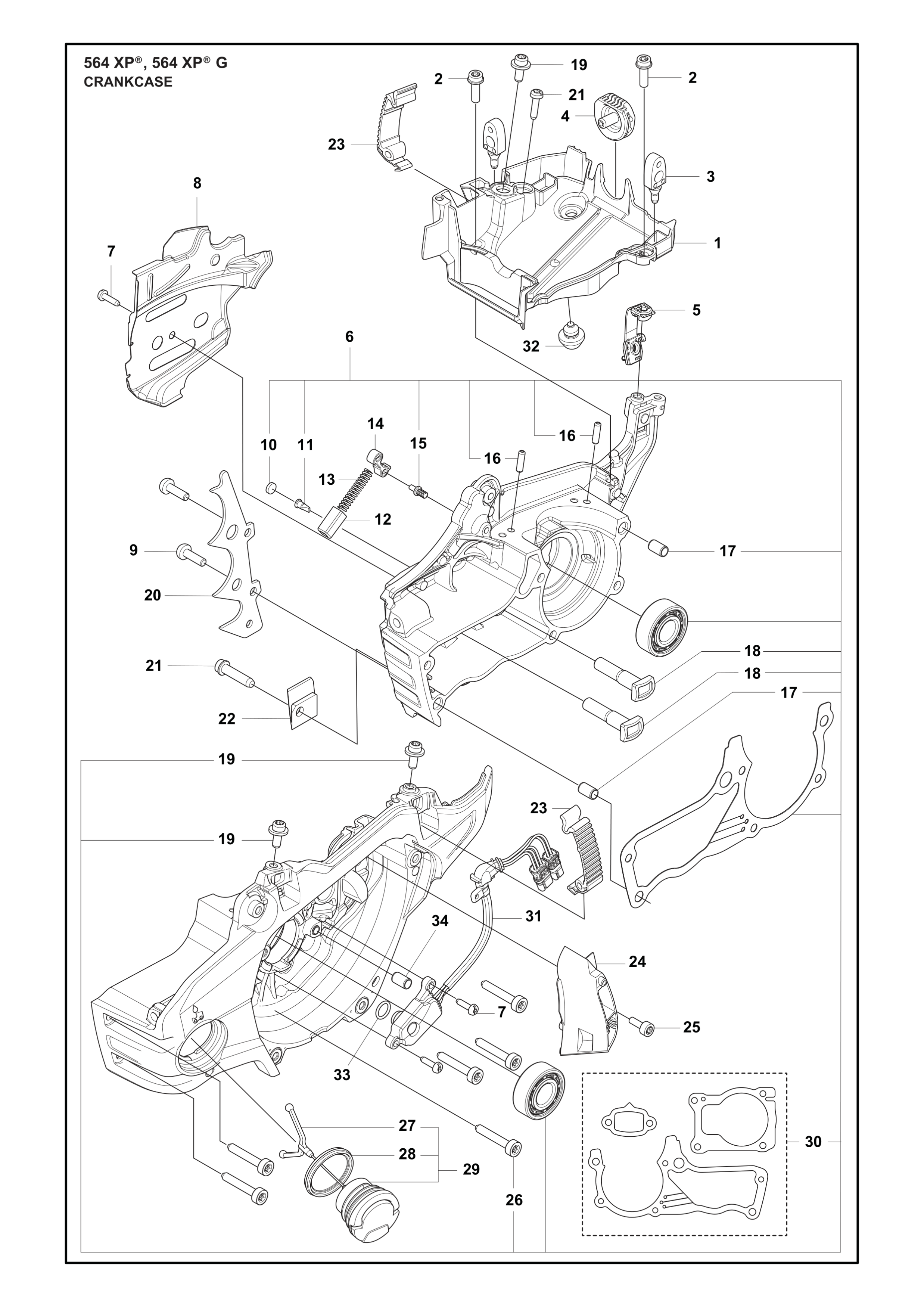 Parts, manuals and support for 564 XP® G Fuel Injected | Husqvarna US