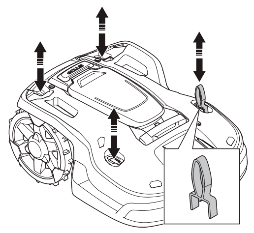 Зняття корпусу газонокосарки Automower 305