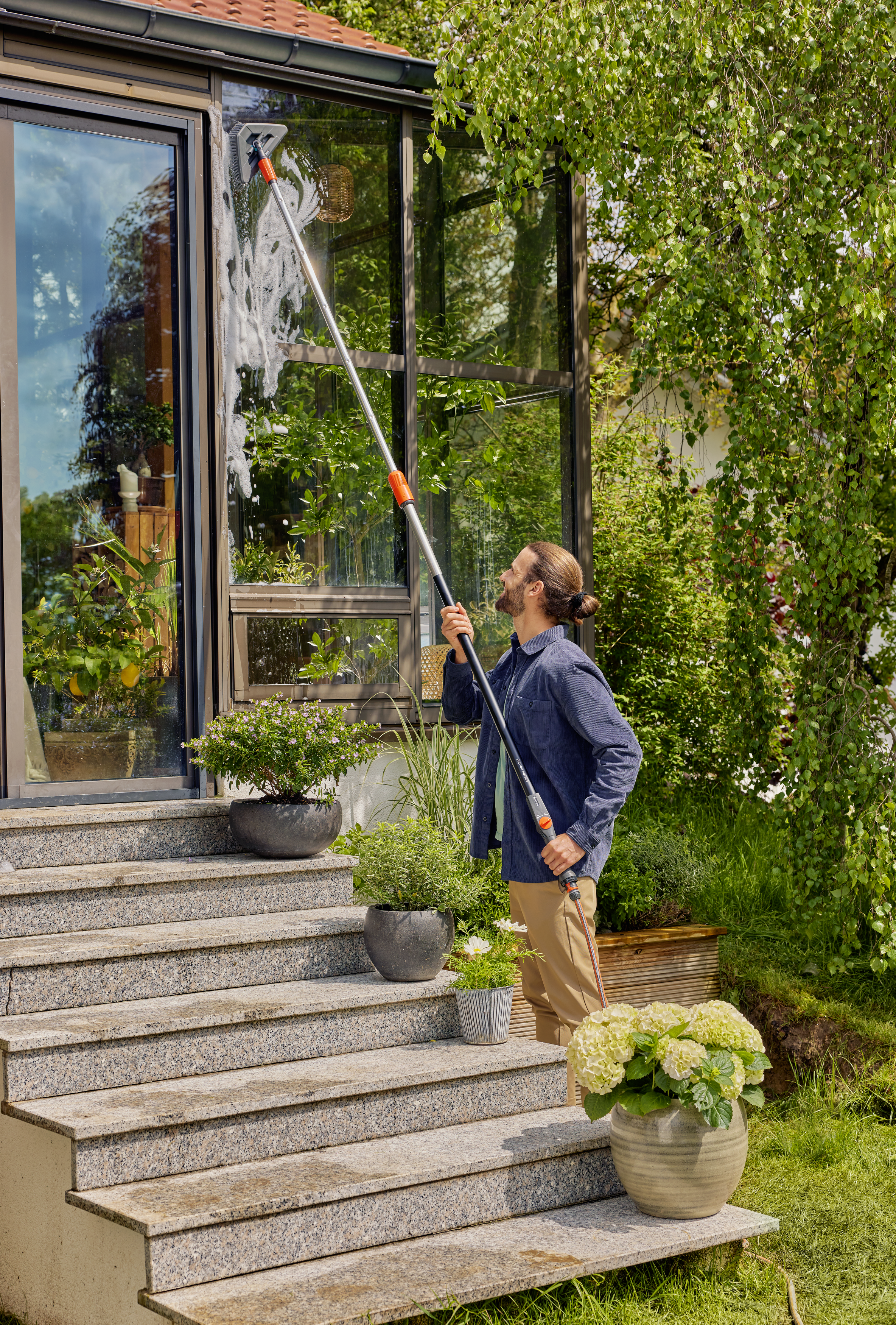 "Cleansystem" teleskopinė rankena M-XL