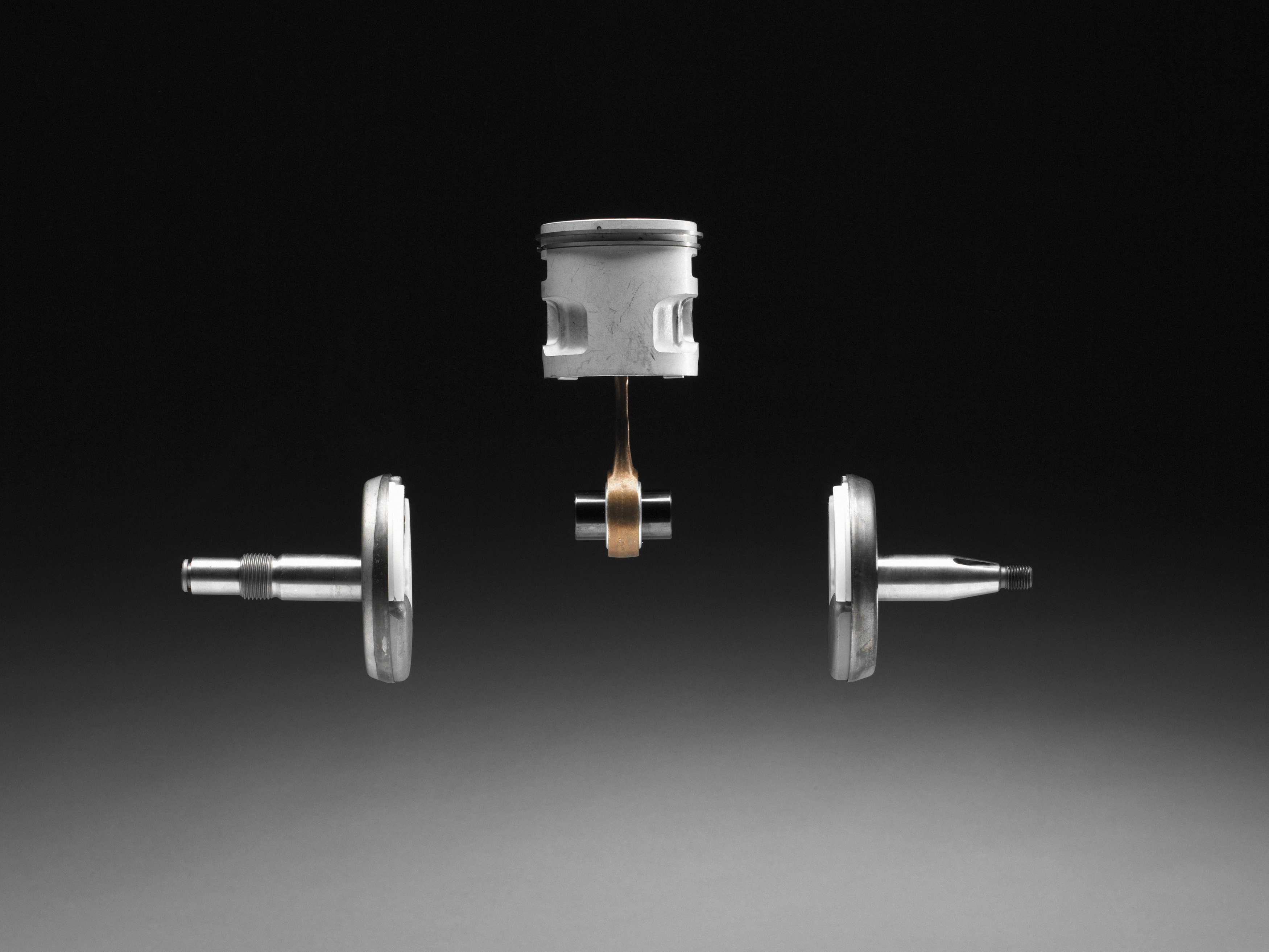 Three-piece crankshaft