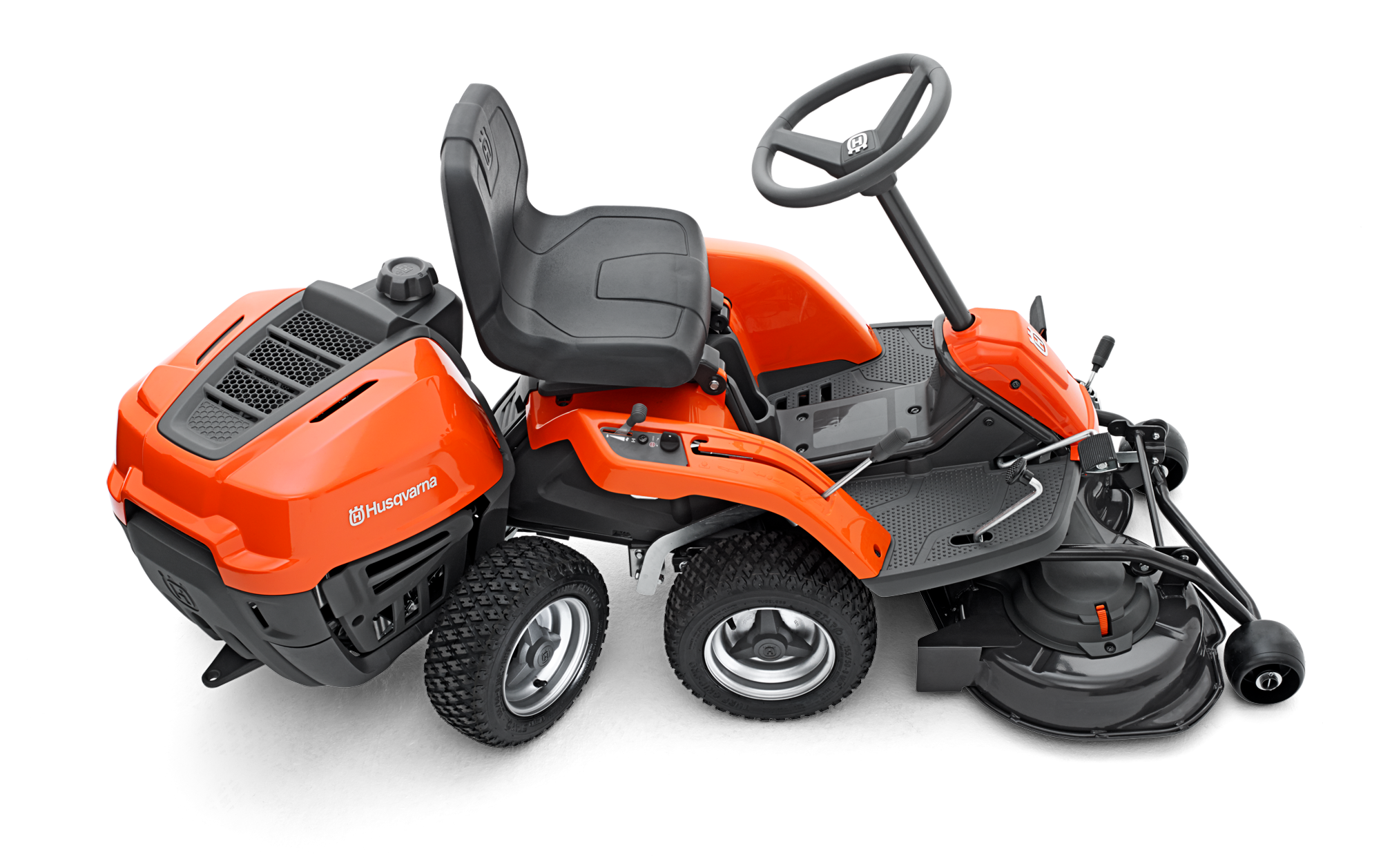 Engine behind driver