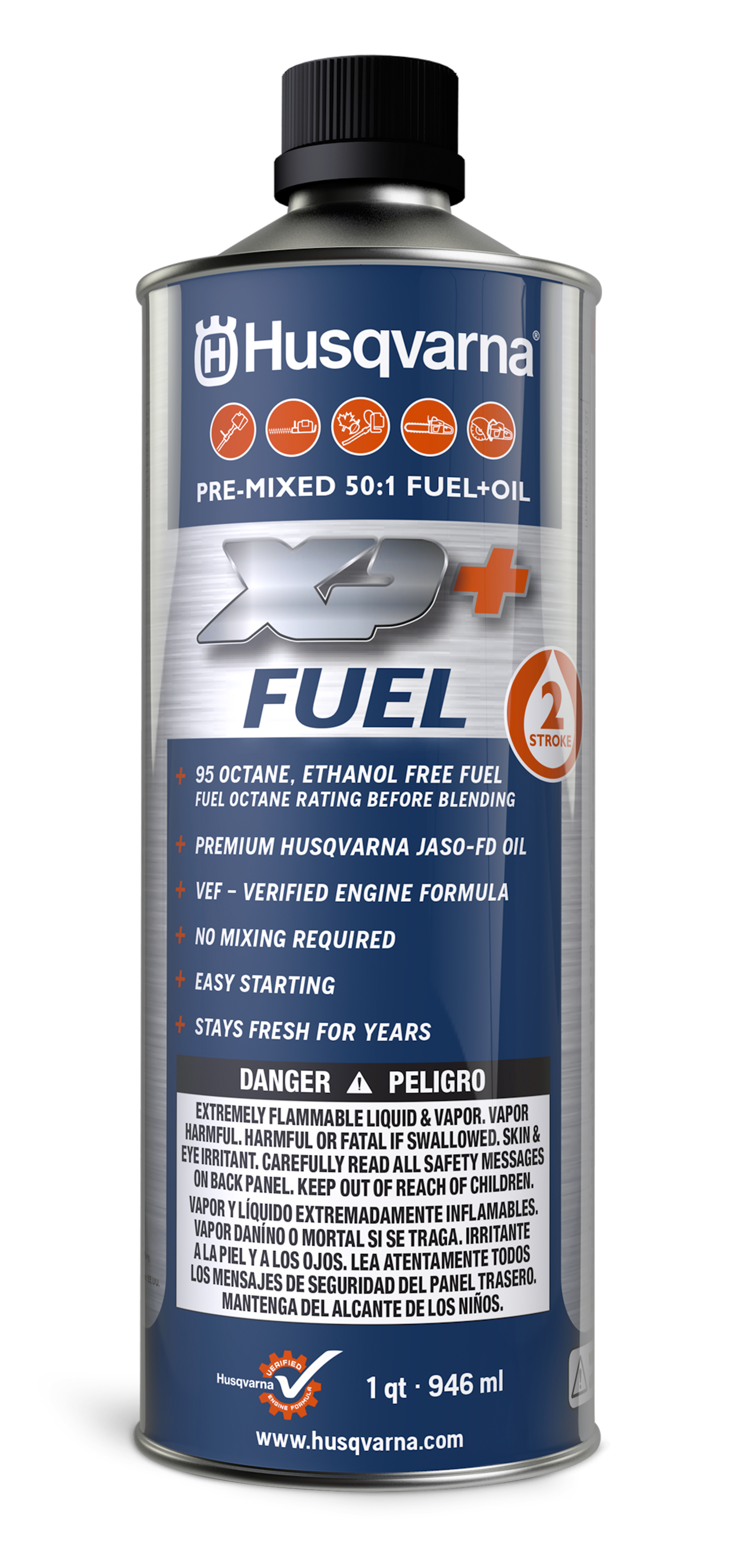 Husqvarna 2-Stroke Pre-Mixed Fuel + Oil Main Image