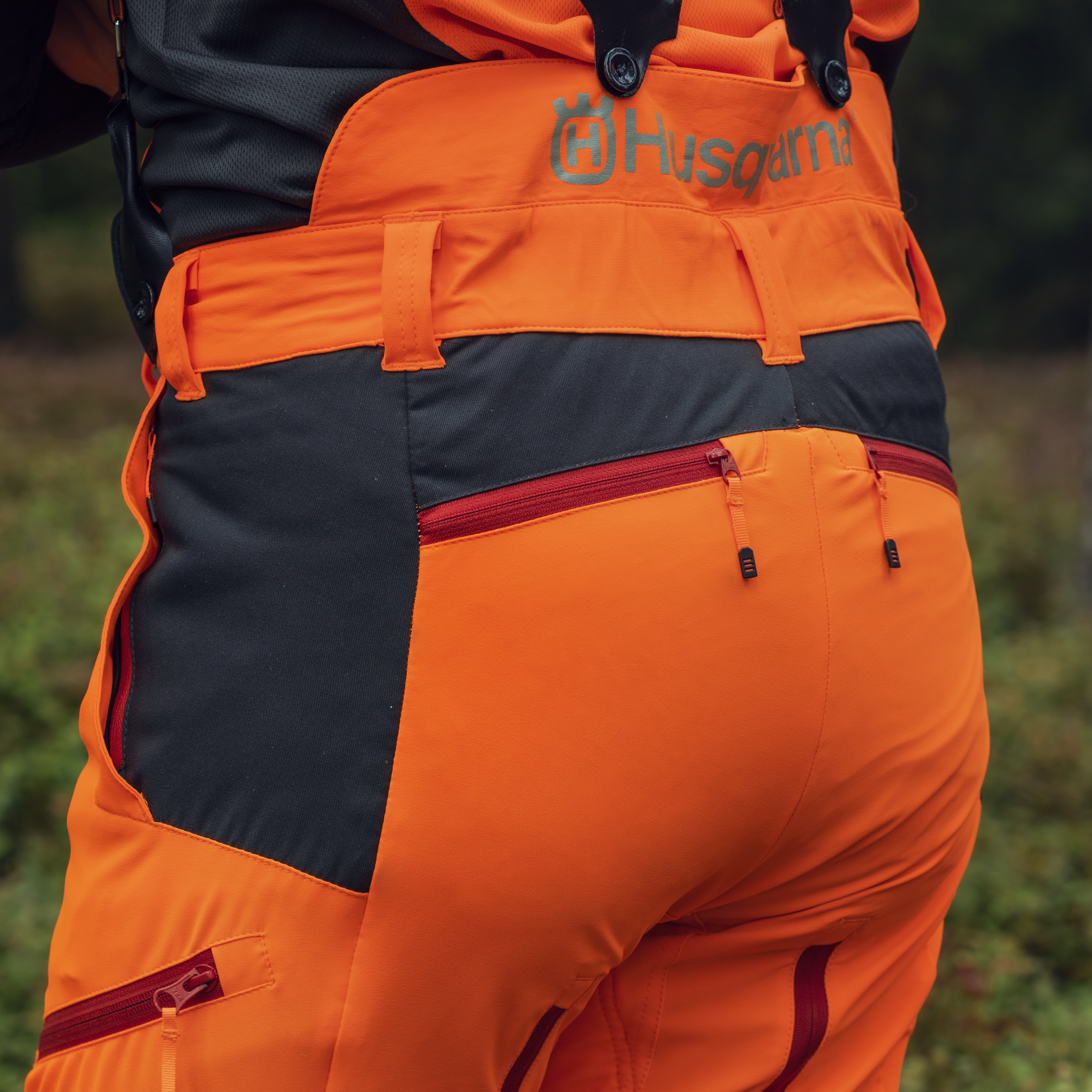 Stretch fabric on lower back