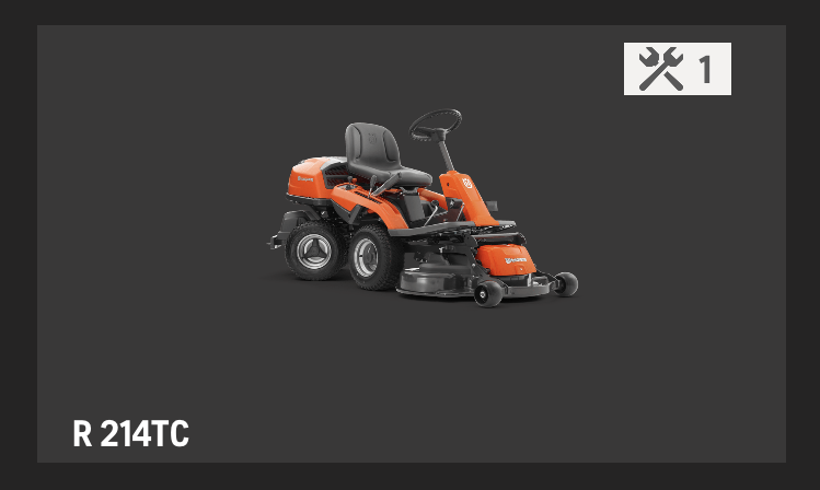 Нагадування про технічне обслуговування в програмі Husqvarna Connect – значок гайкового ключа