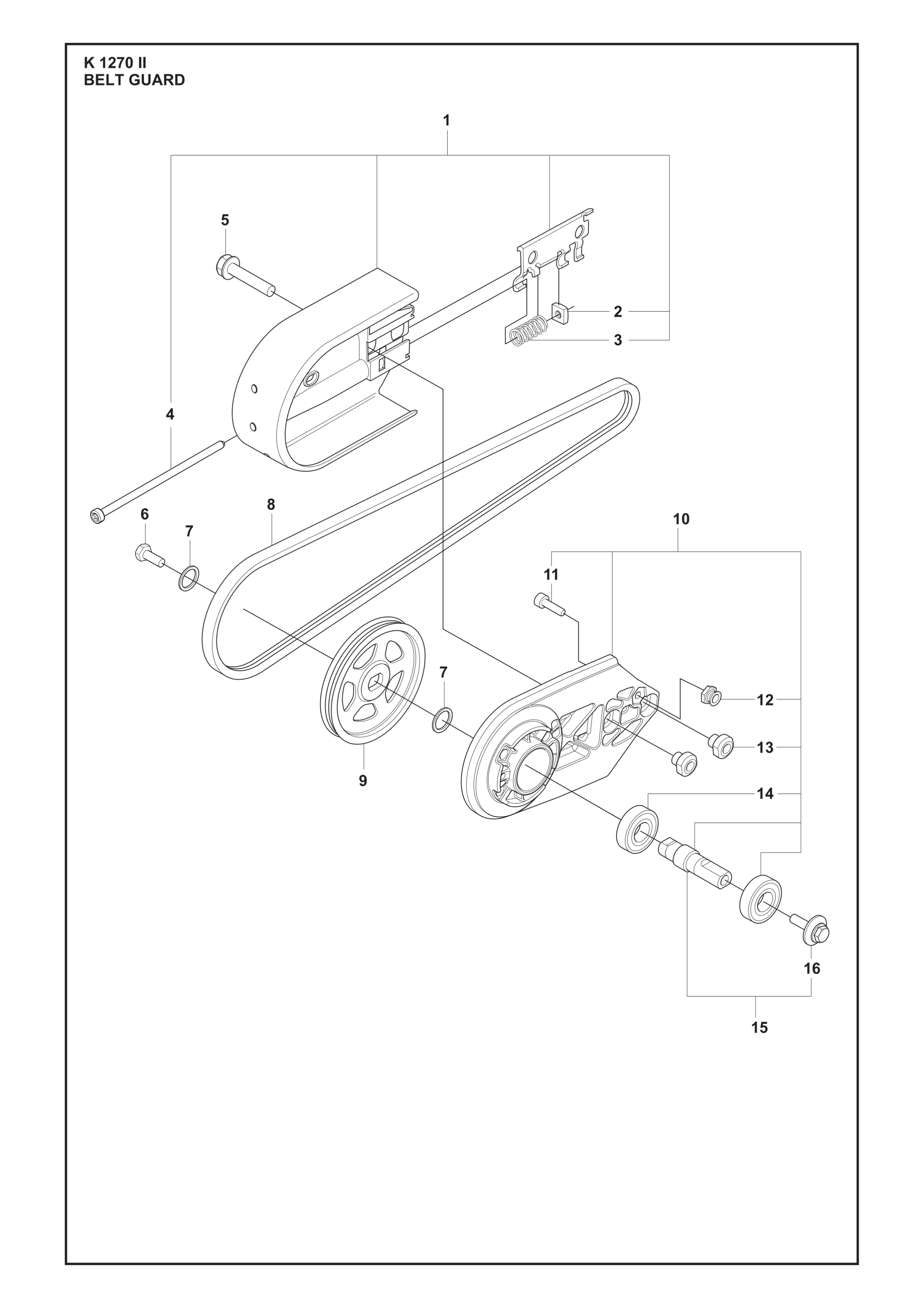 Parts, manuals and support for K 1270 II | Husqvarna ZA