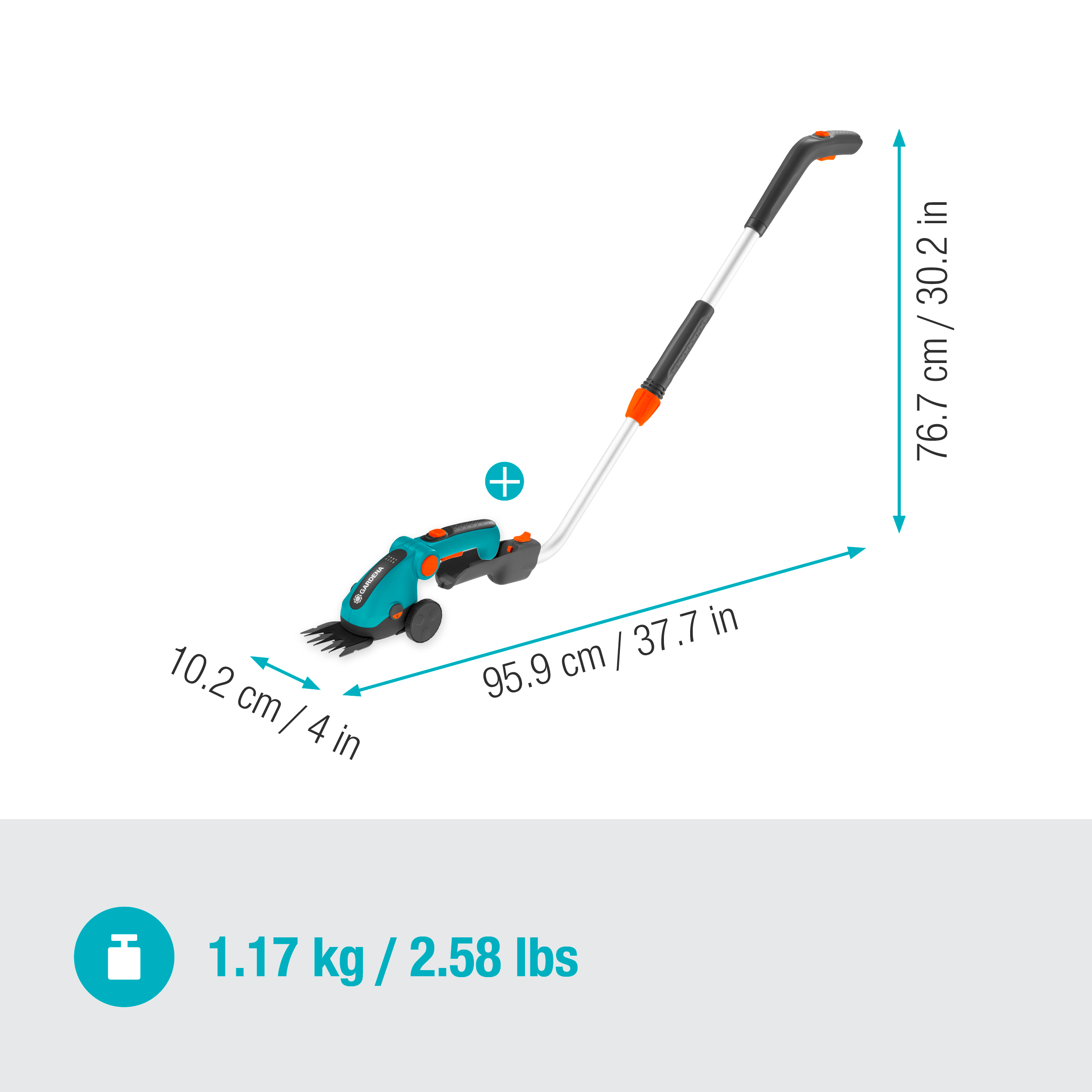Set Forbici a batteria per erba ComfortCut Li