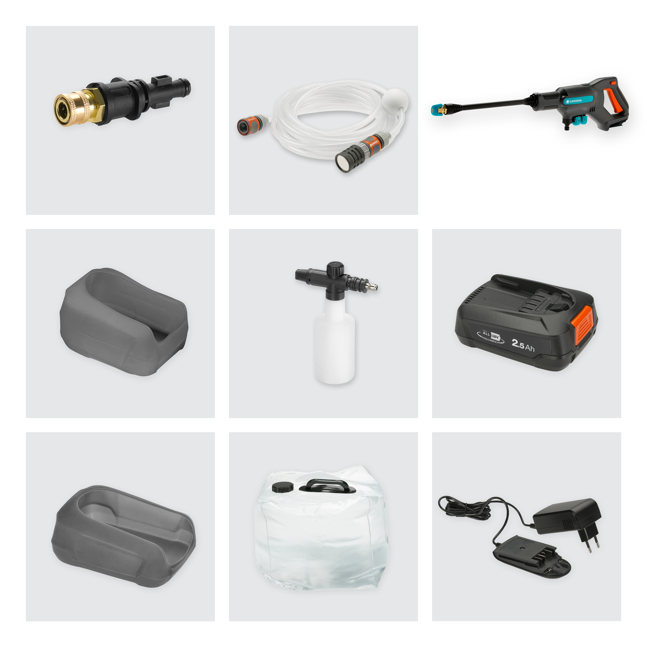 Akkupainepesuri AquaClean 18 V Premium -sarja