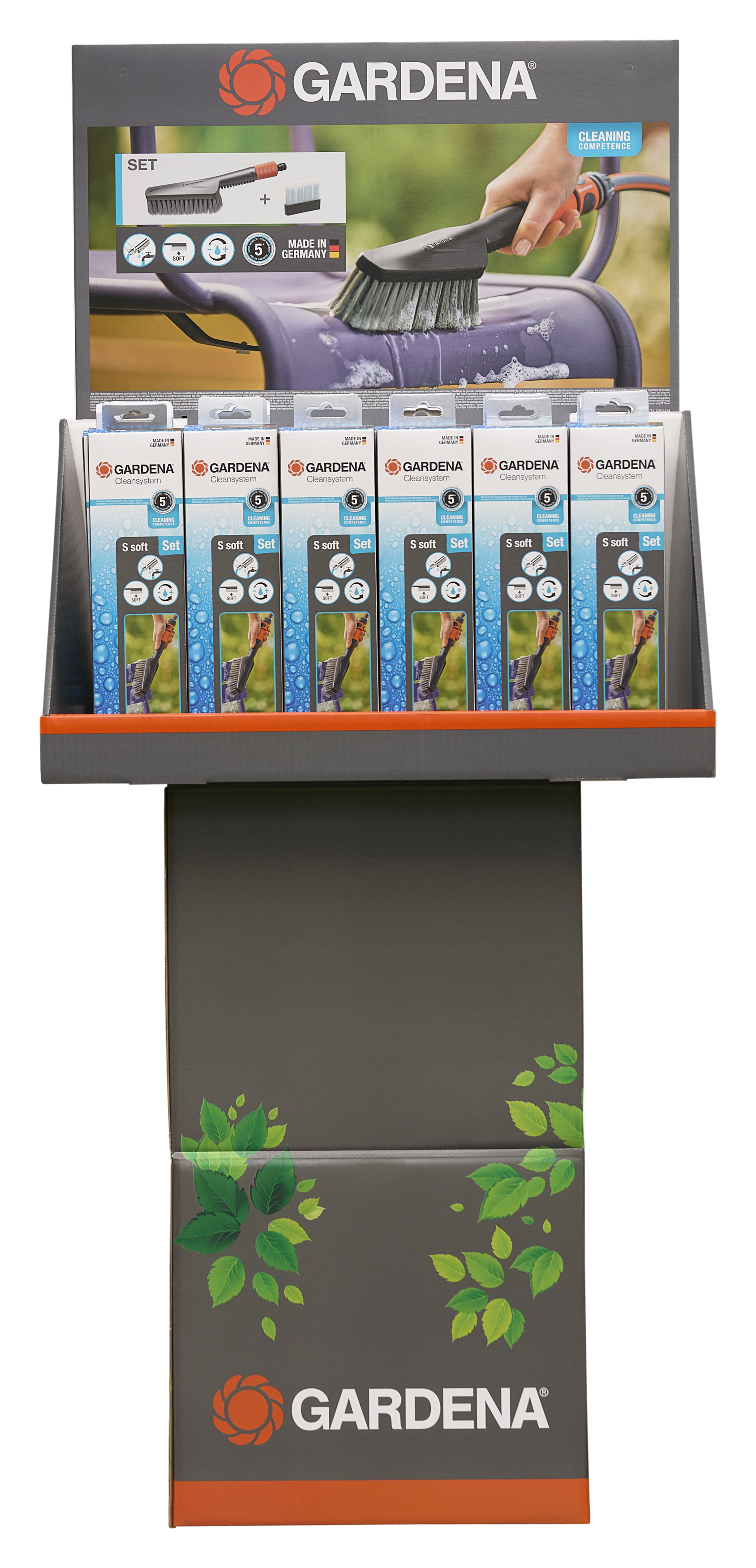 Cleansystem Wash Set with Hand Brush S soft Display