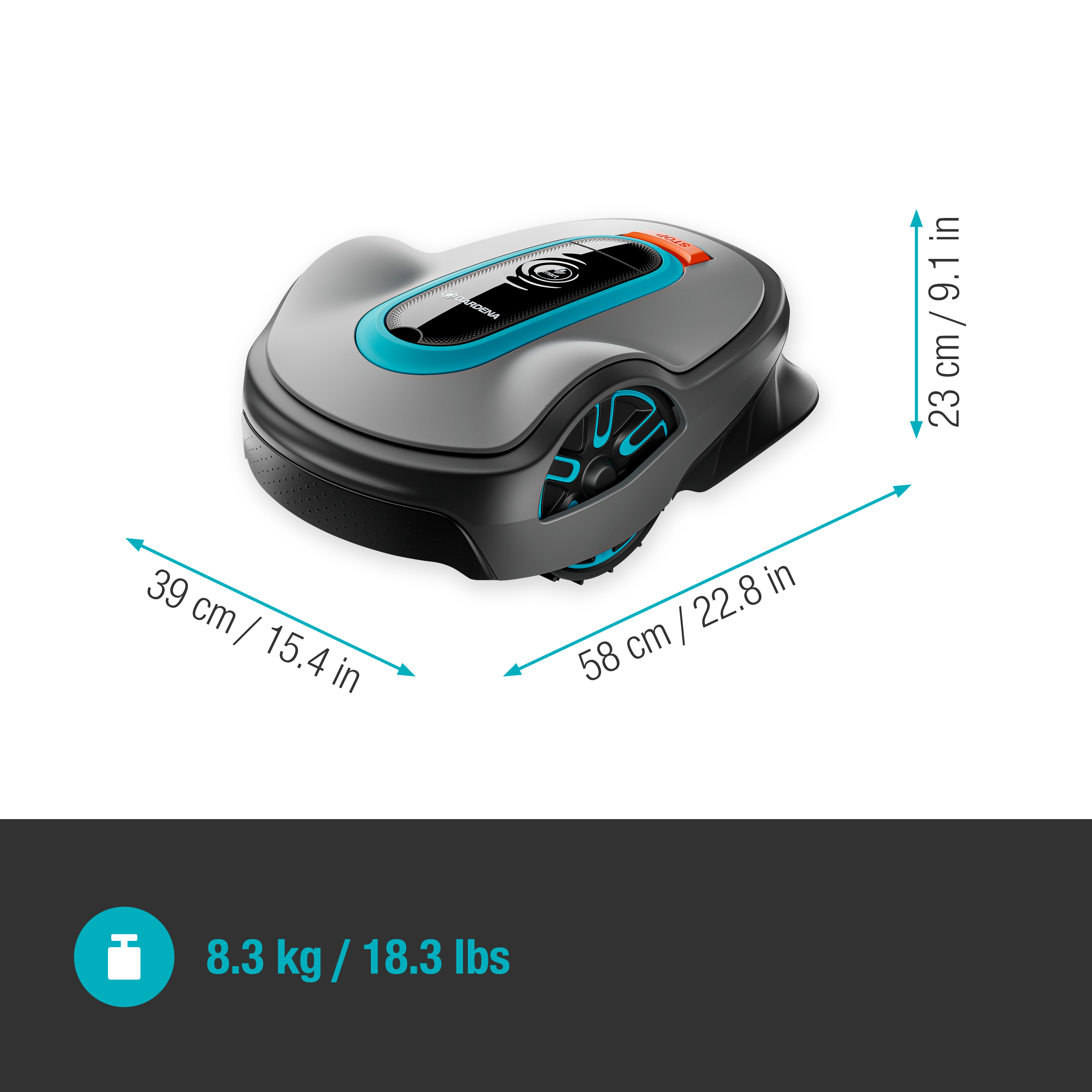 Robotmaaier smart SILENO life 1250 m&sup2; set