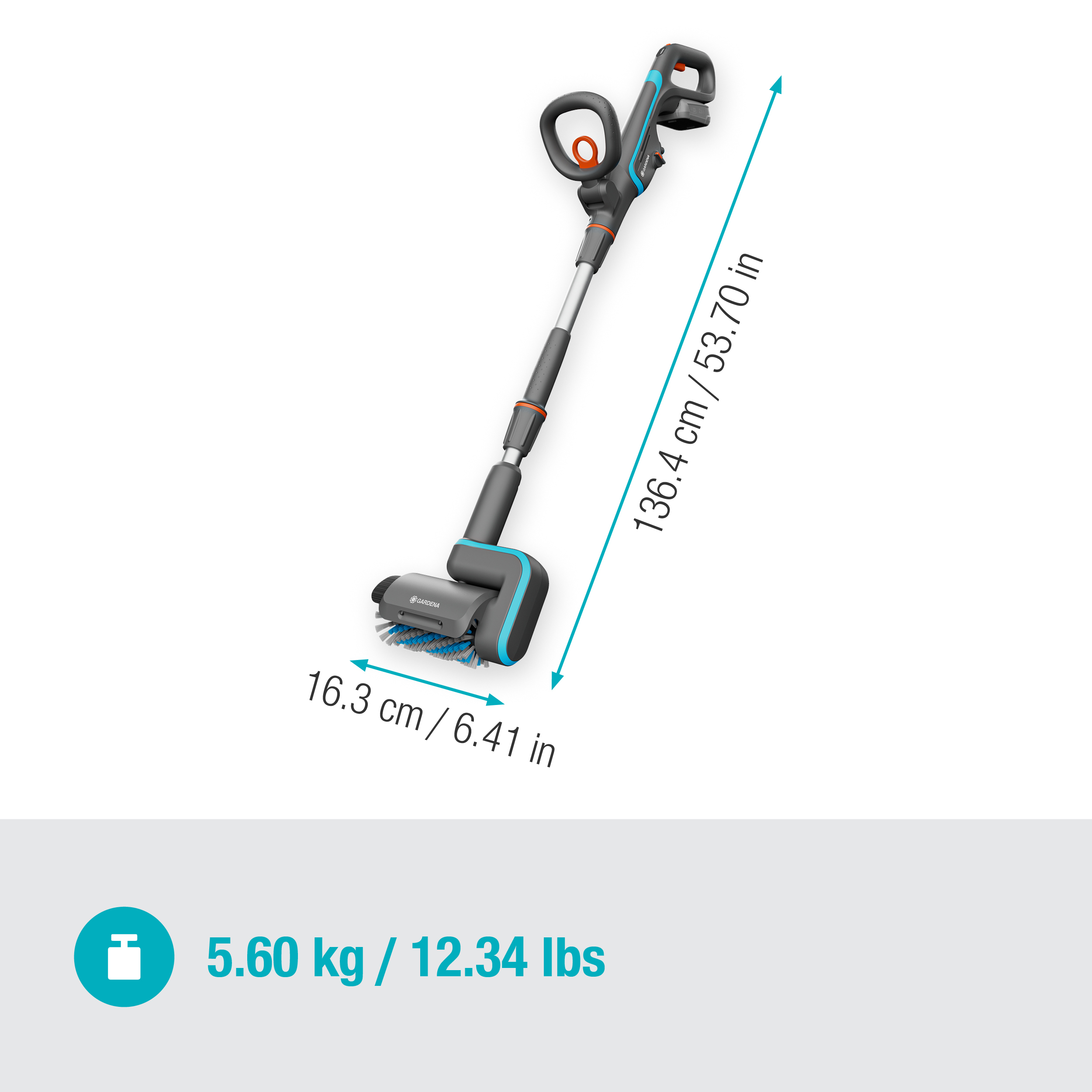 Baterijski čistač AquaBrush - Univerzalni 04/18V P4A - komplet