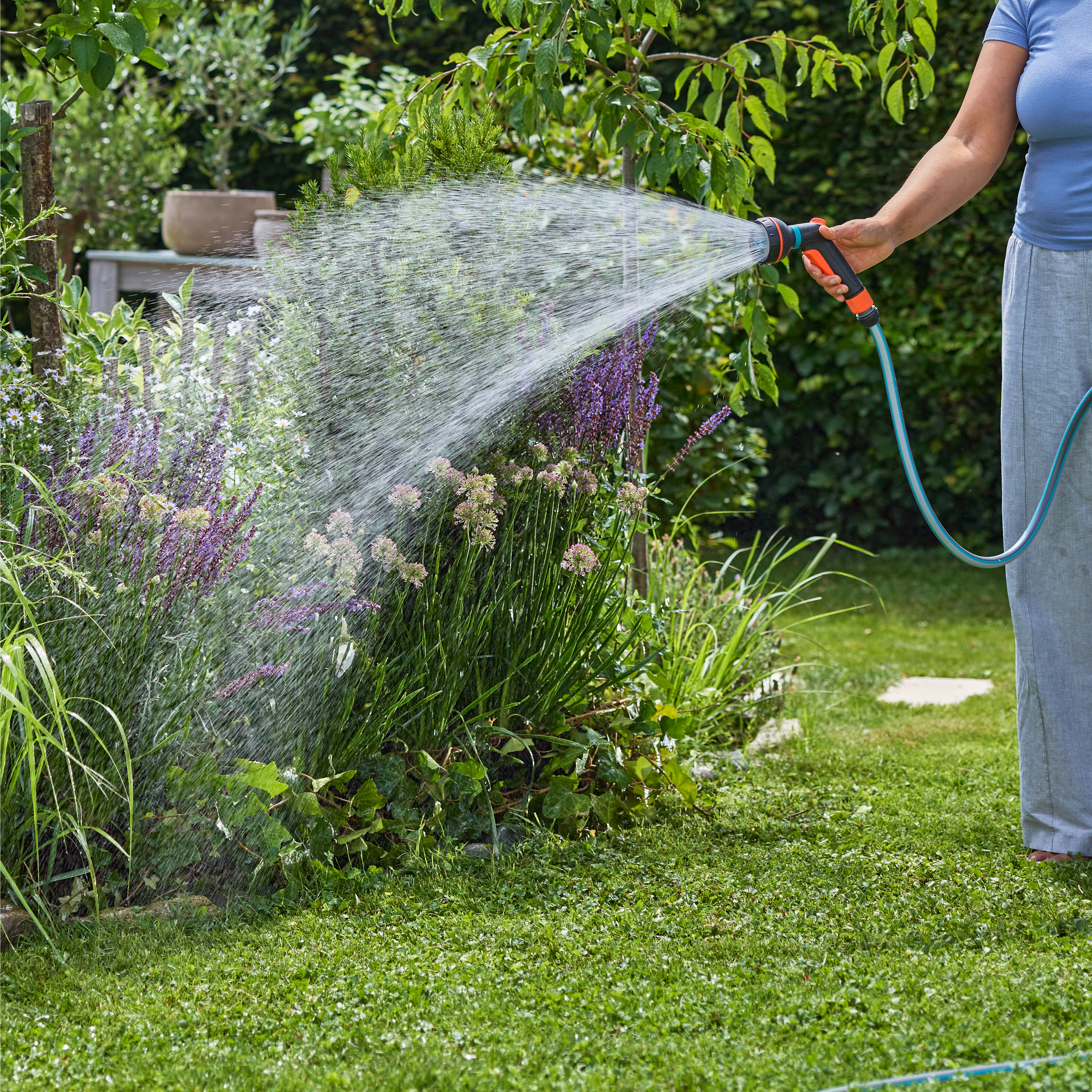 Pistolet d&rsquo;arrosage multi-applications Classic + raccord Aquastop, Pistolets d'arrosage