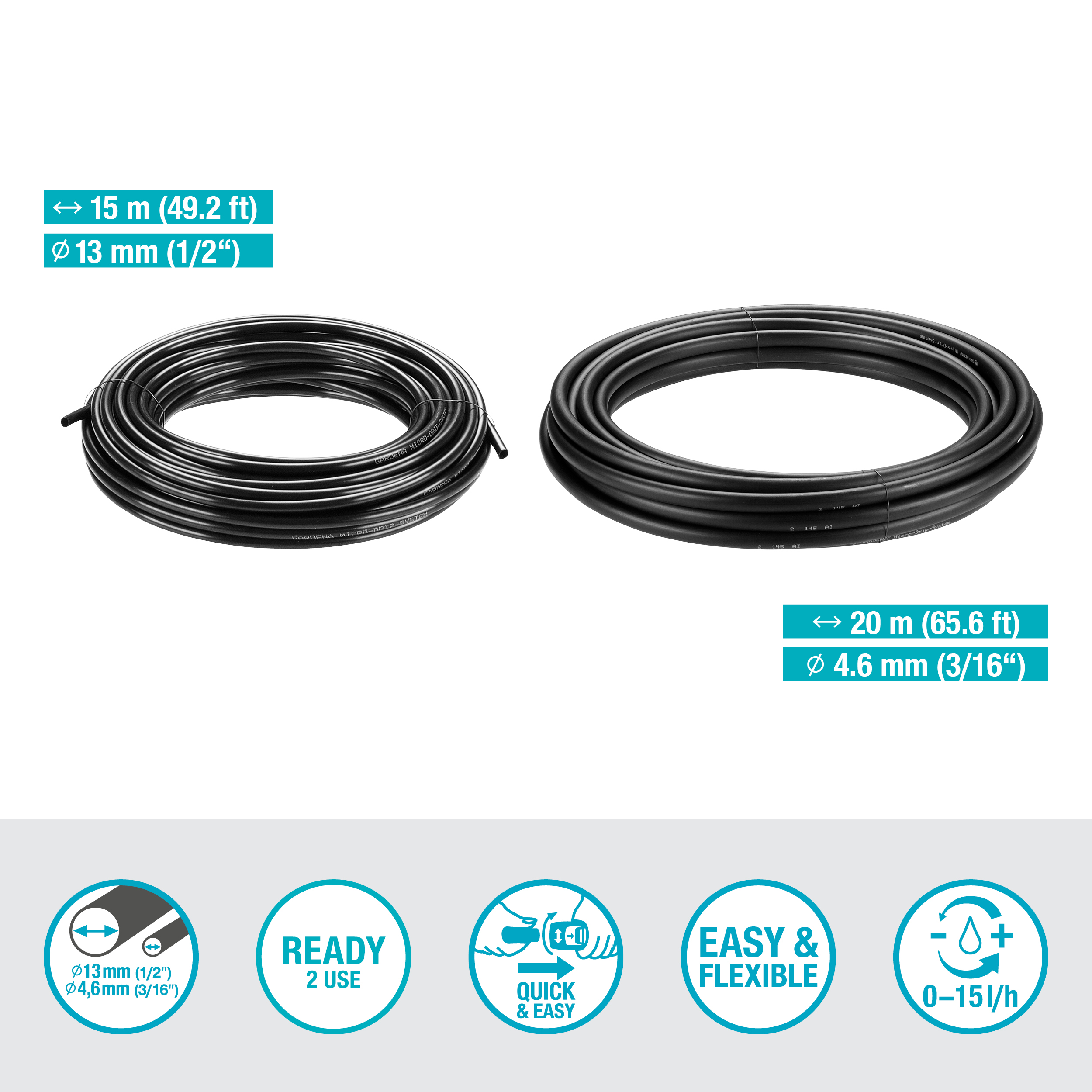 Комплект для тераси з мікро-крапельним зрошенням (30 рослин)